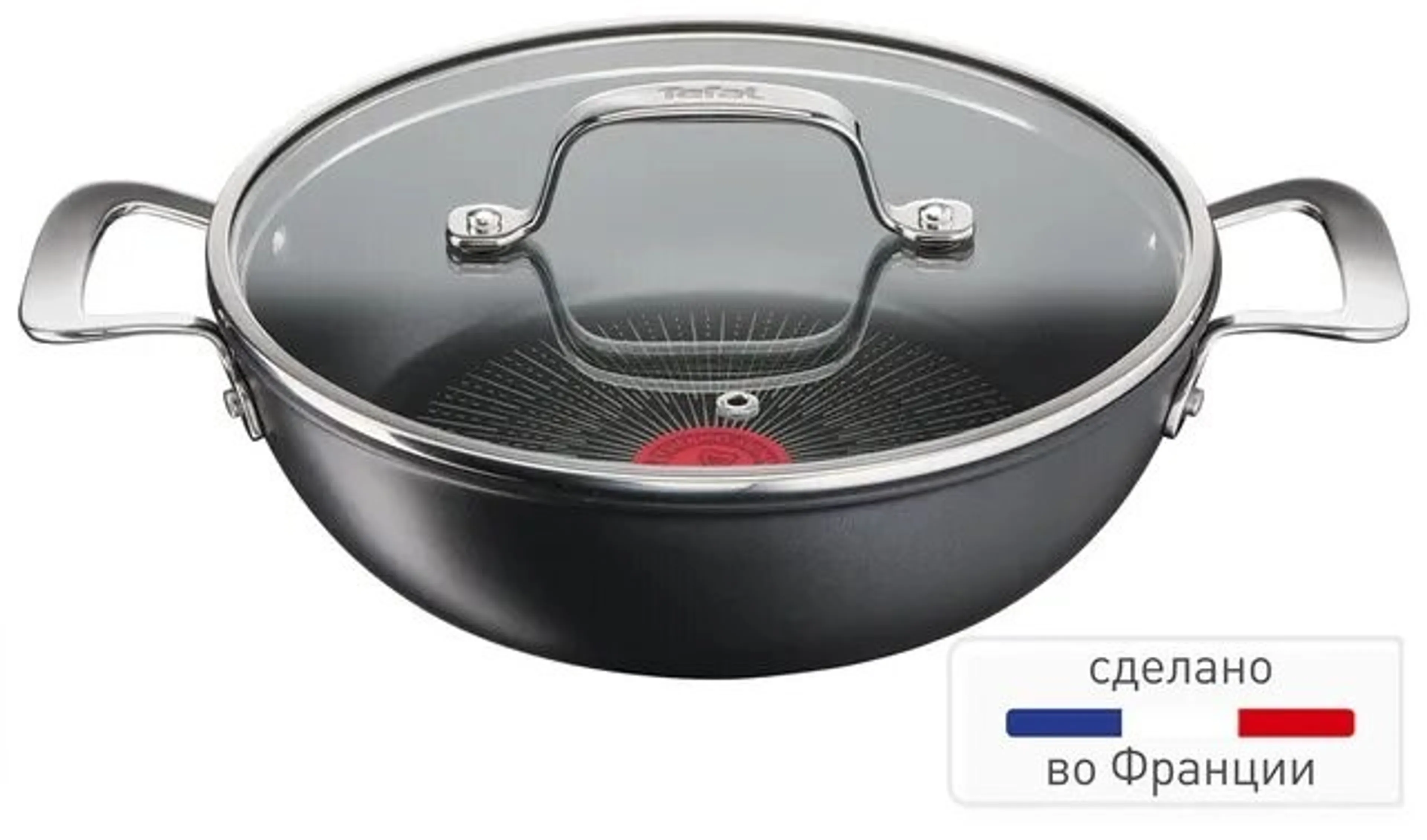 цена на Сковороды Tefal Unlimited cотейник/24 см + нож Ever Sharp