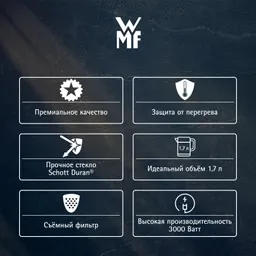 Чайник из высококачественного стекла WMF Lono 1,7 л