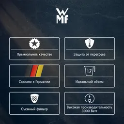 Чайник из высококачественного стекла WMF Lono 1,7 л
