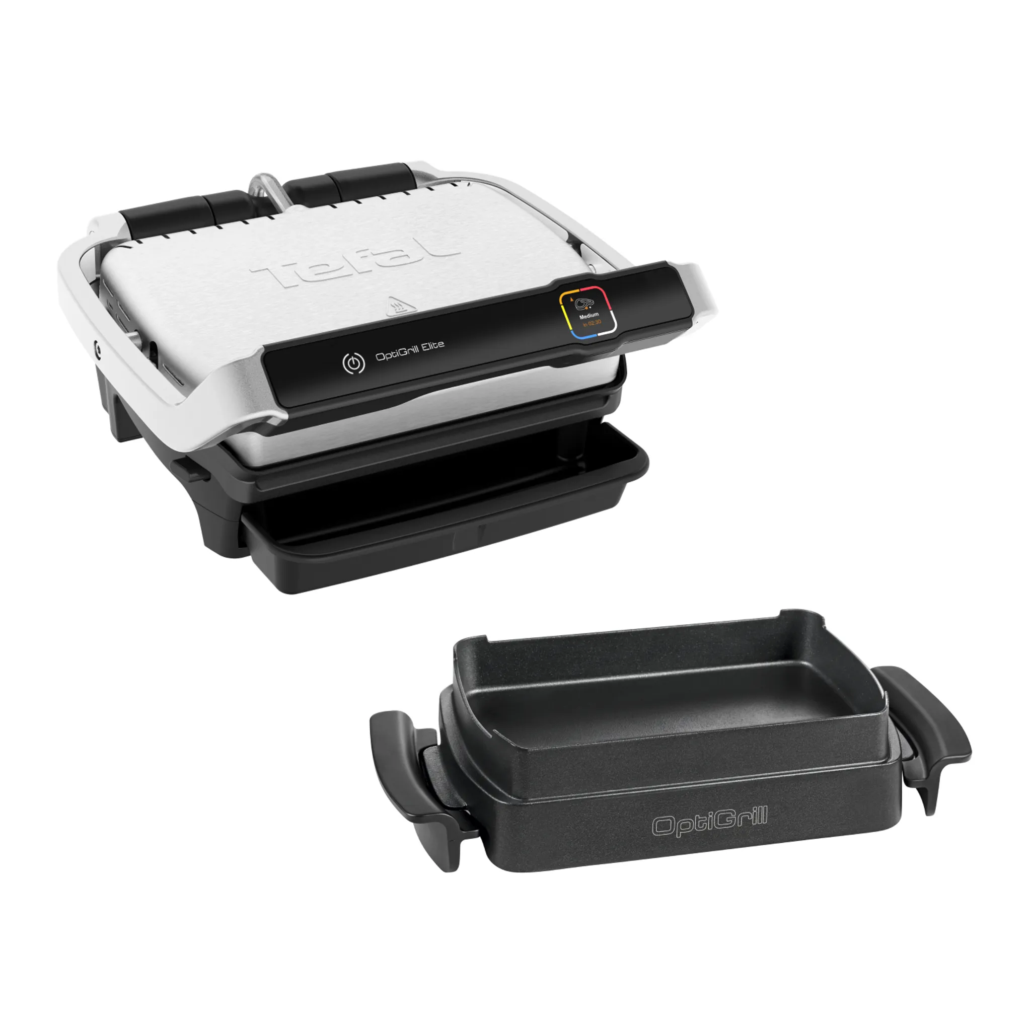 Умный электрогриль Tefal Optigrill+ GC750D30 с насадкой для запекания фото