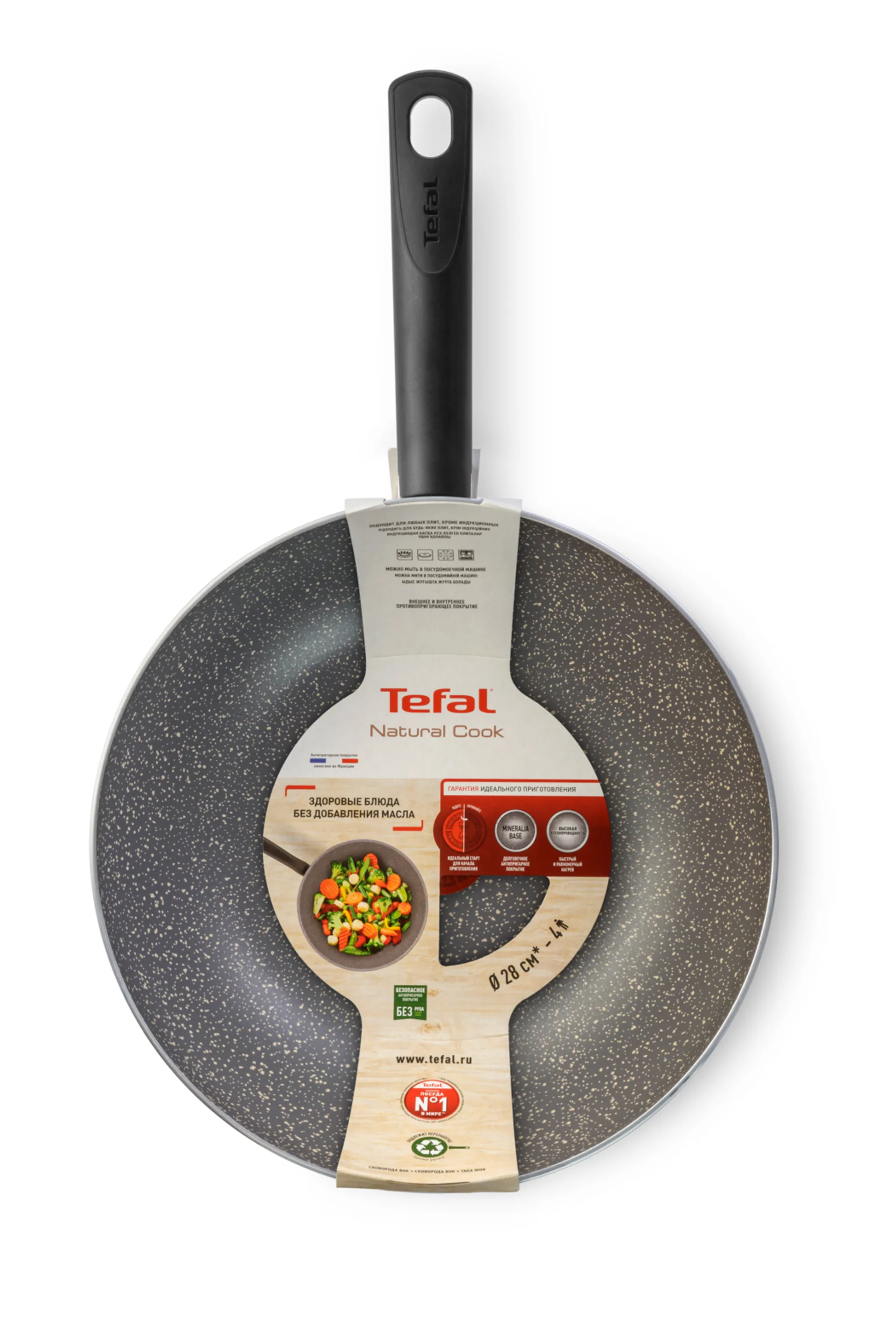 Сковорода-вок Tefal Natural Cook 28 см 04213628
