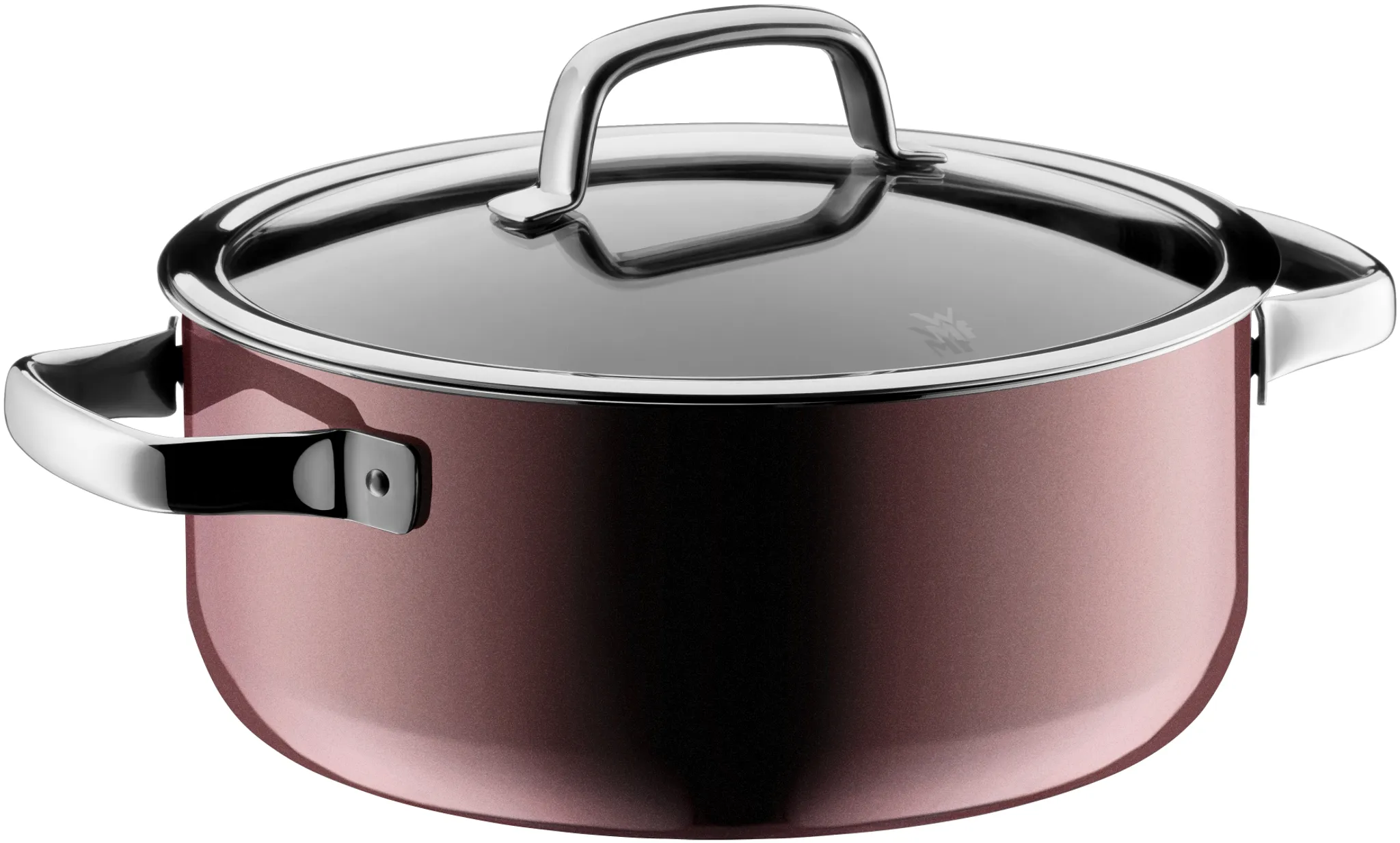 Низкая кастрюля WMF Fusiontec Rose Quartz  24 см фото