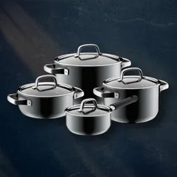 Набор кастрюль WMF Fusiontec Mineral Platinum 4 предмета 16/20/20/24 см