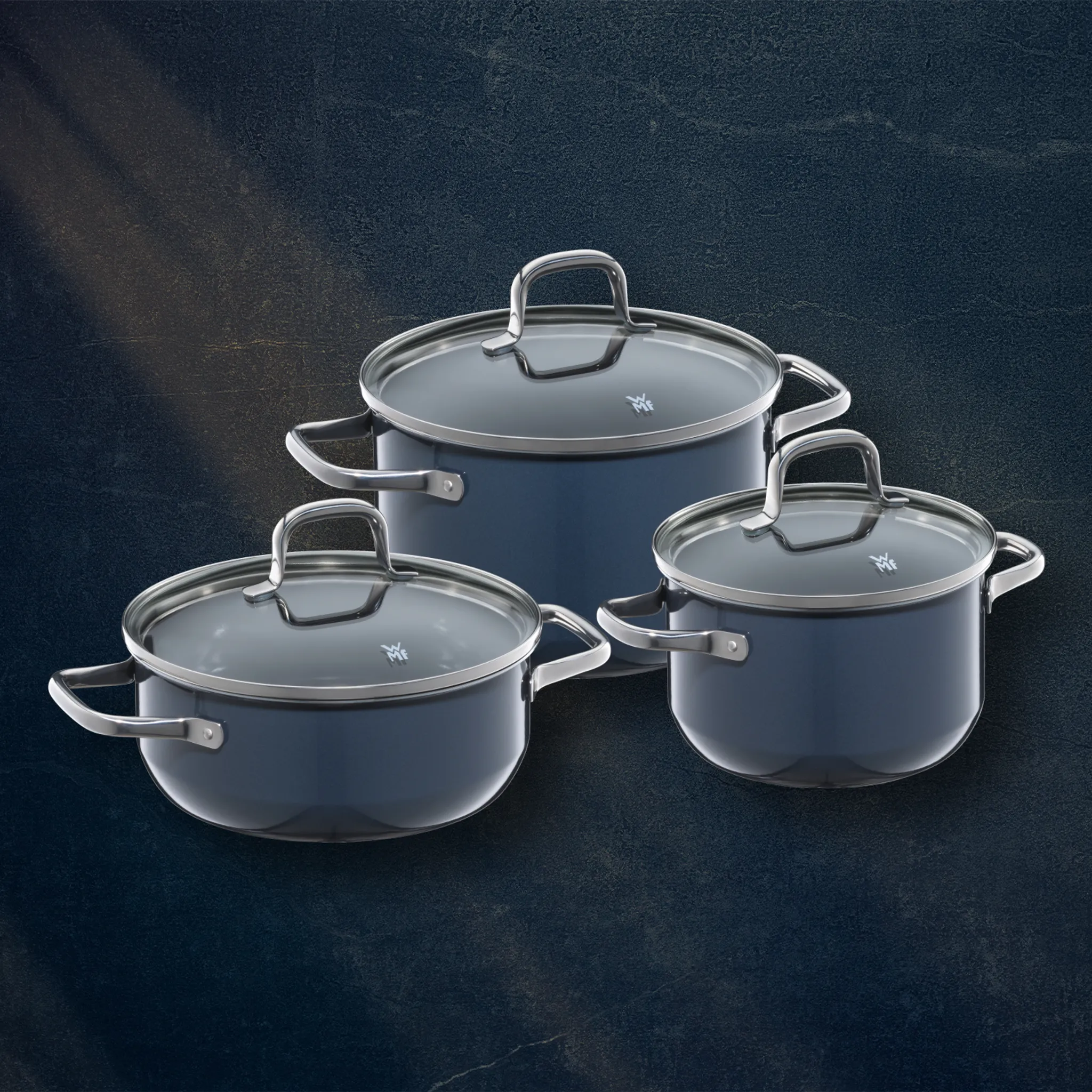 Набор посуды WMF Fusiontec Essential Blueberry, 3 предмета