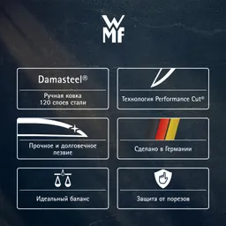 Шеф нож WMF Grand Gourmet Damasteel 20 см