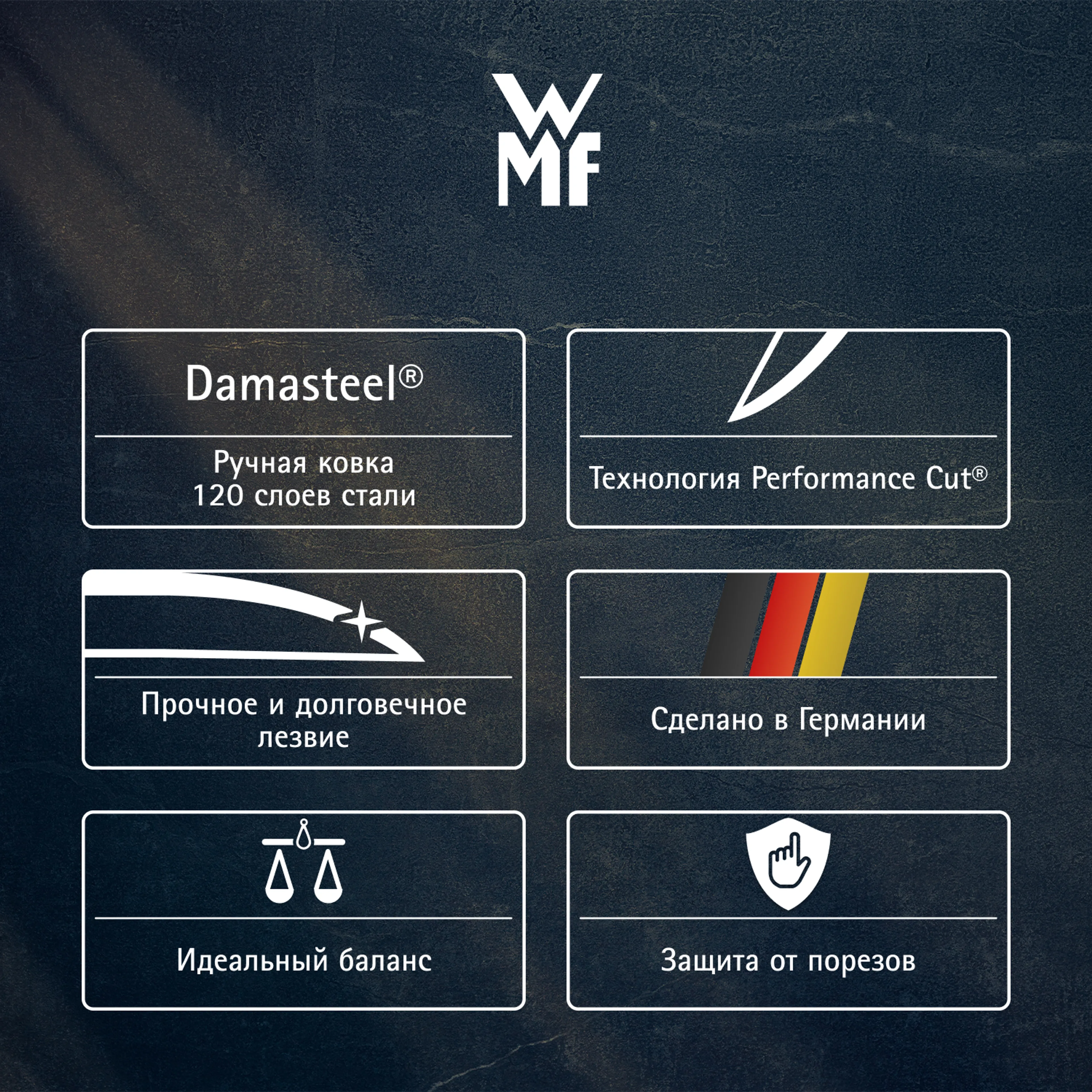 Шеф нож WMF Grand Gourmet Damasteel 20 см