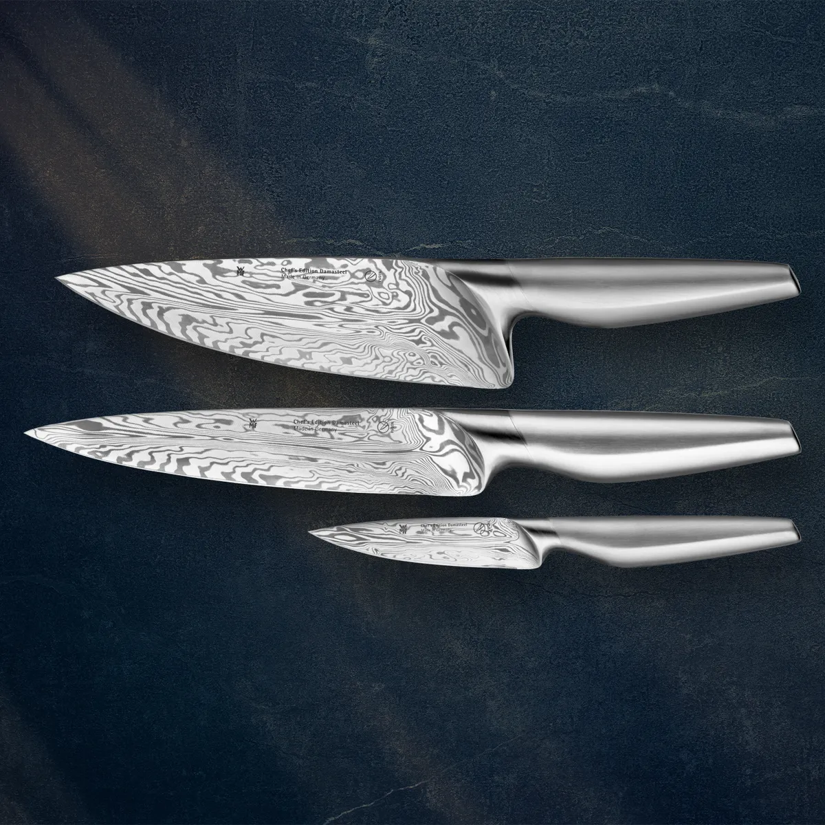 цена на Набор ножей WMF Chef'S Edition Damasteel 3 предмета