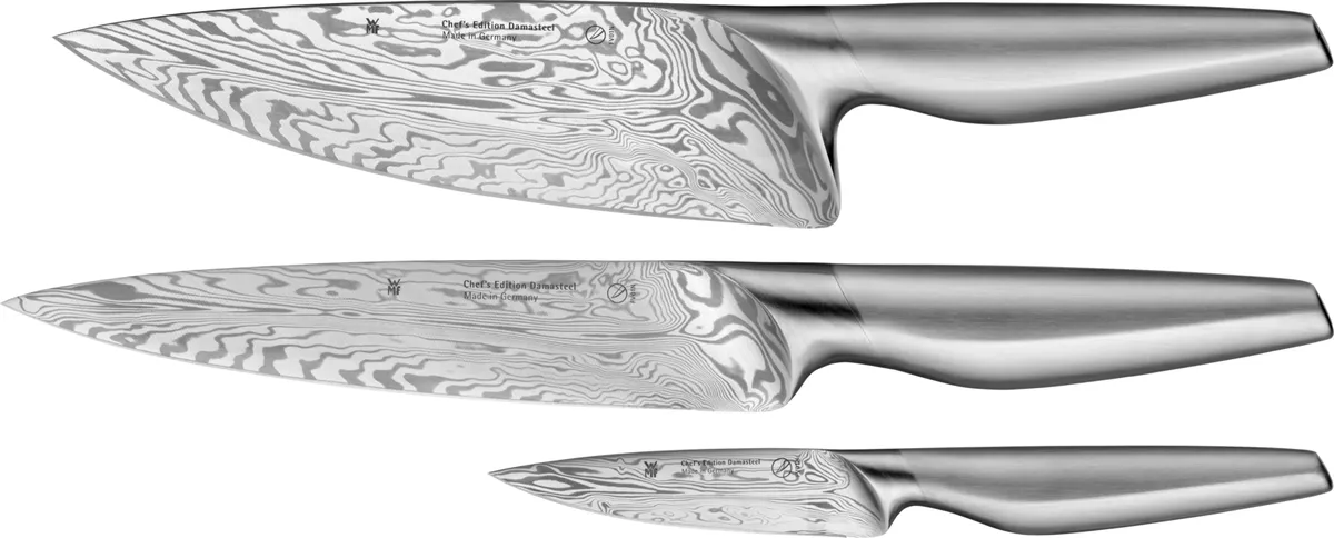 Набор ножей WMF Chef'S Edition Damasteel 3 предмета фото