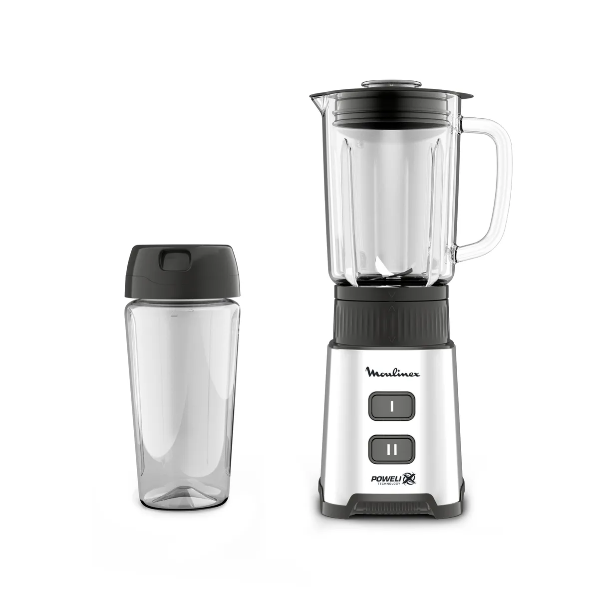 Здоровое питание с соковыжималкой Moulinex Nutri XXL JU660D30 и блендером Moulinex Pulseo LM17GD10