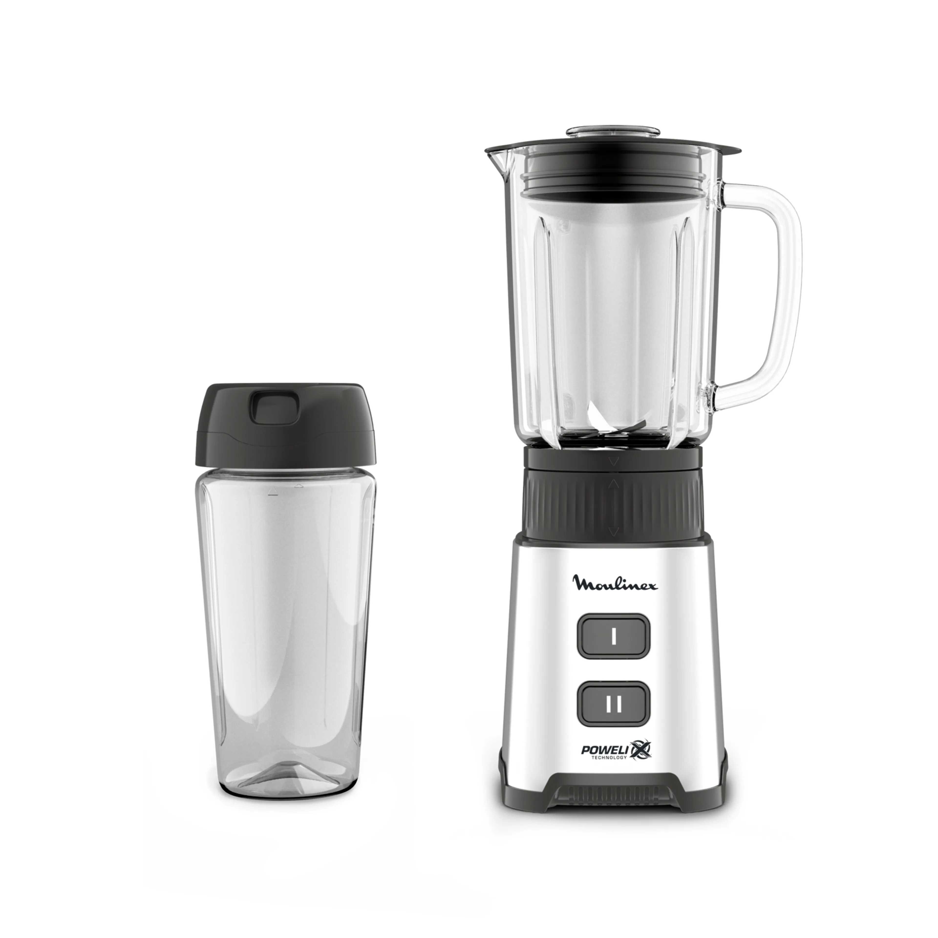 Здоровое питание с соковыжималкой Moulinex Nutri XXL JU660D30 и блендером Moulinex Pulseo LM17GD10