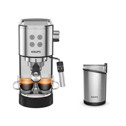 Кофеварка KRUPS XP444C10 с кофемолкой Krups Fast Touch GX204D10