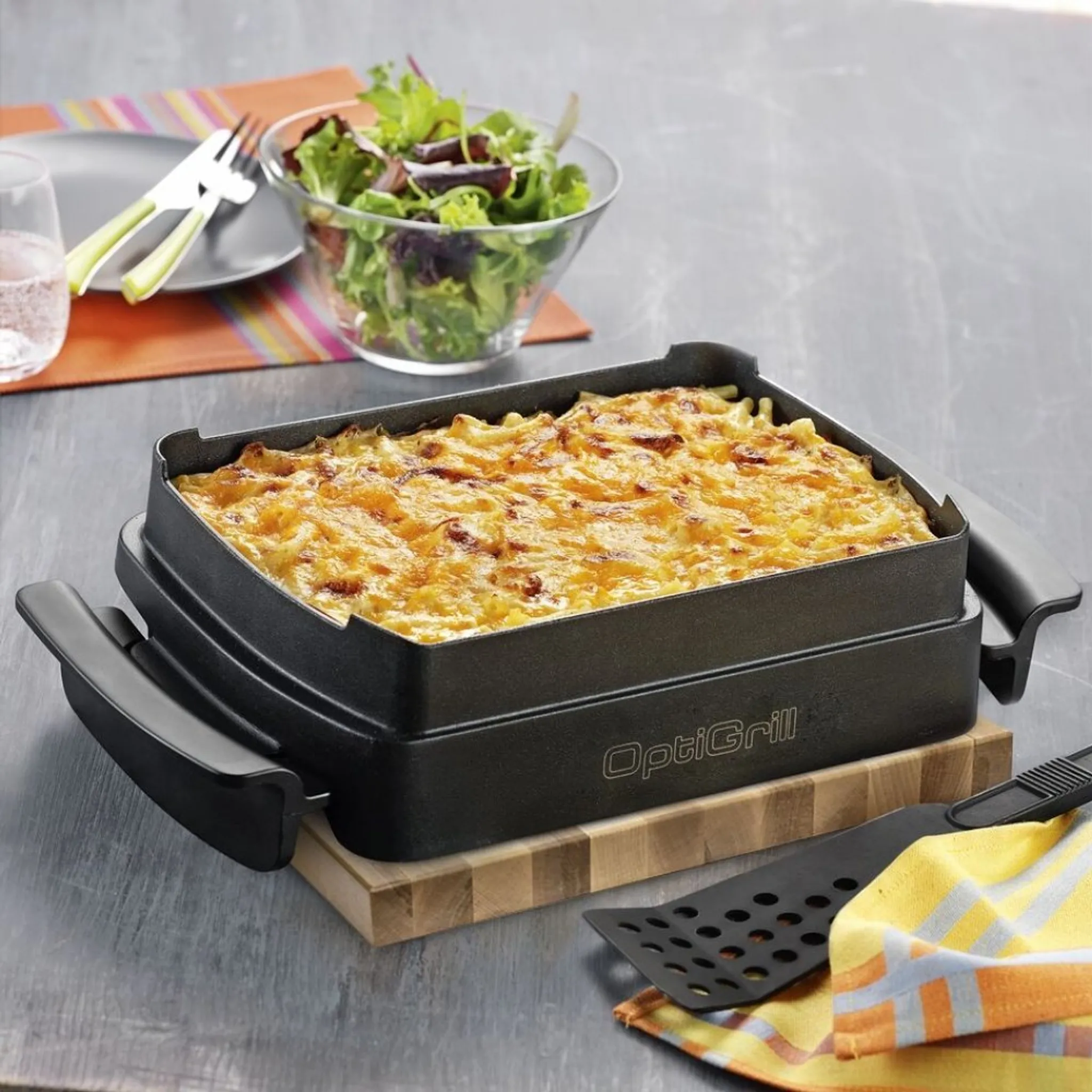 Умный электрогриль Tefal GC712D34 с насадкой для запекания