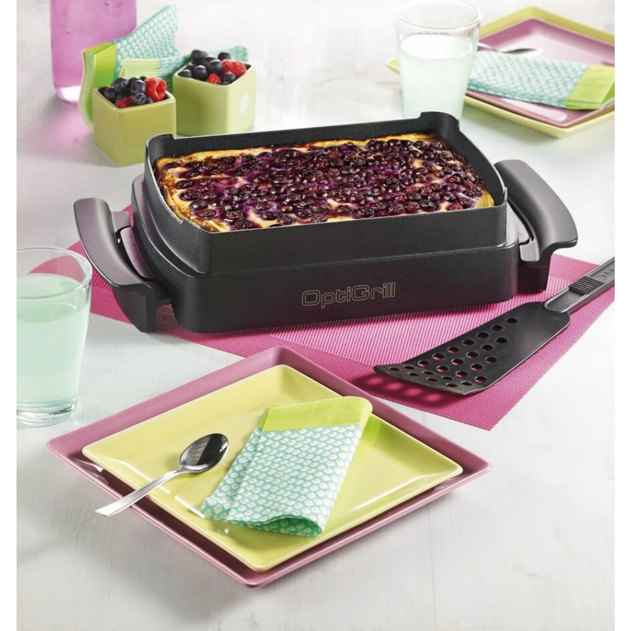 Умный электрогриль Tefal GC712D34 с насадкой для запекания