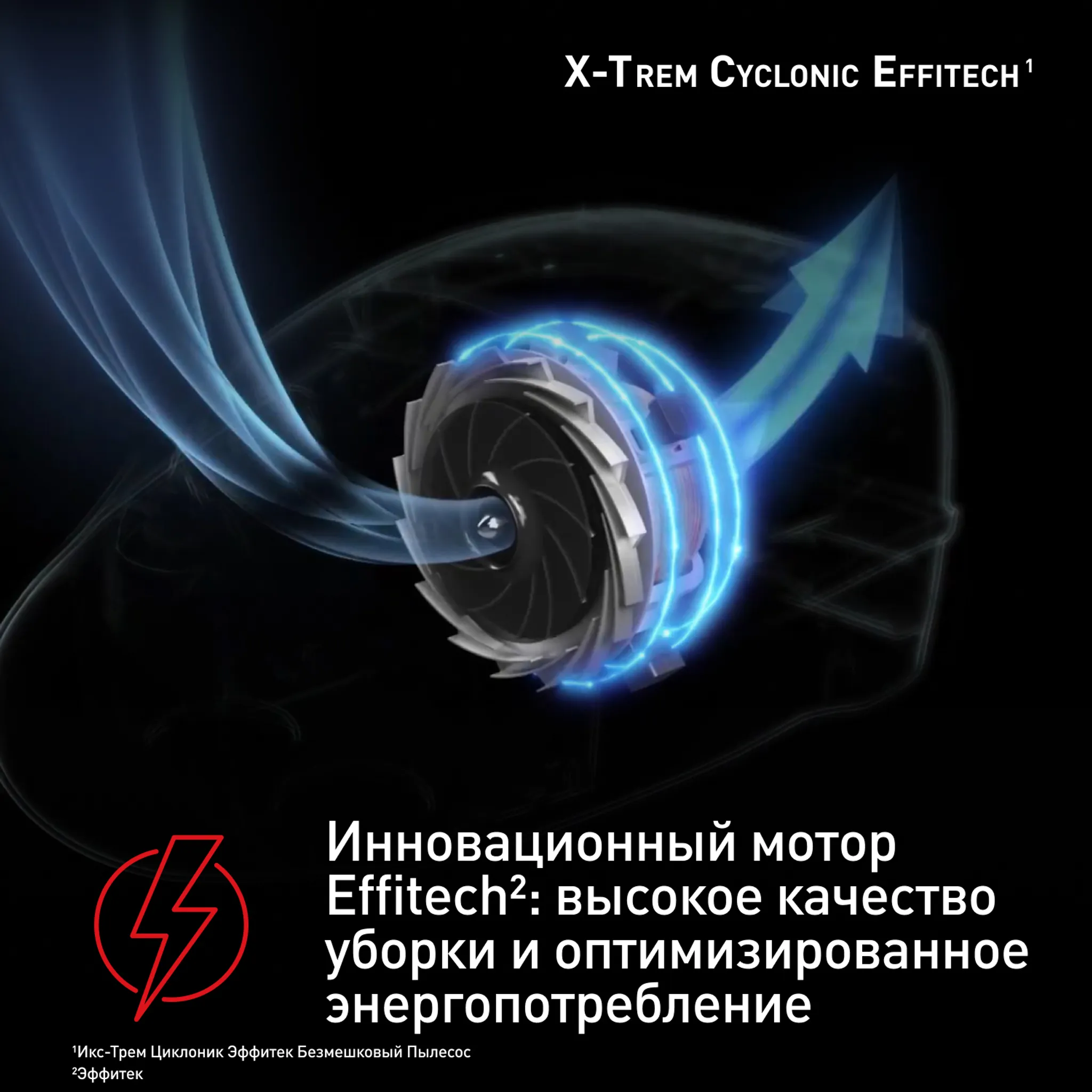 Пылесос с контейнером Tefal X-Trem Cyclonic Effitec TW7C89EA