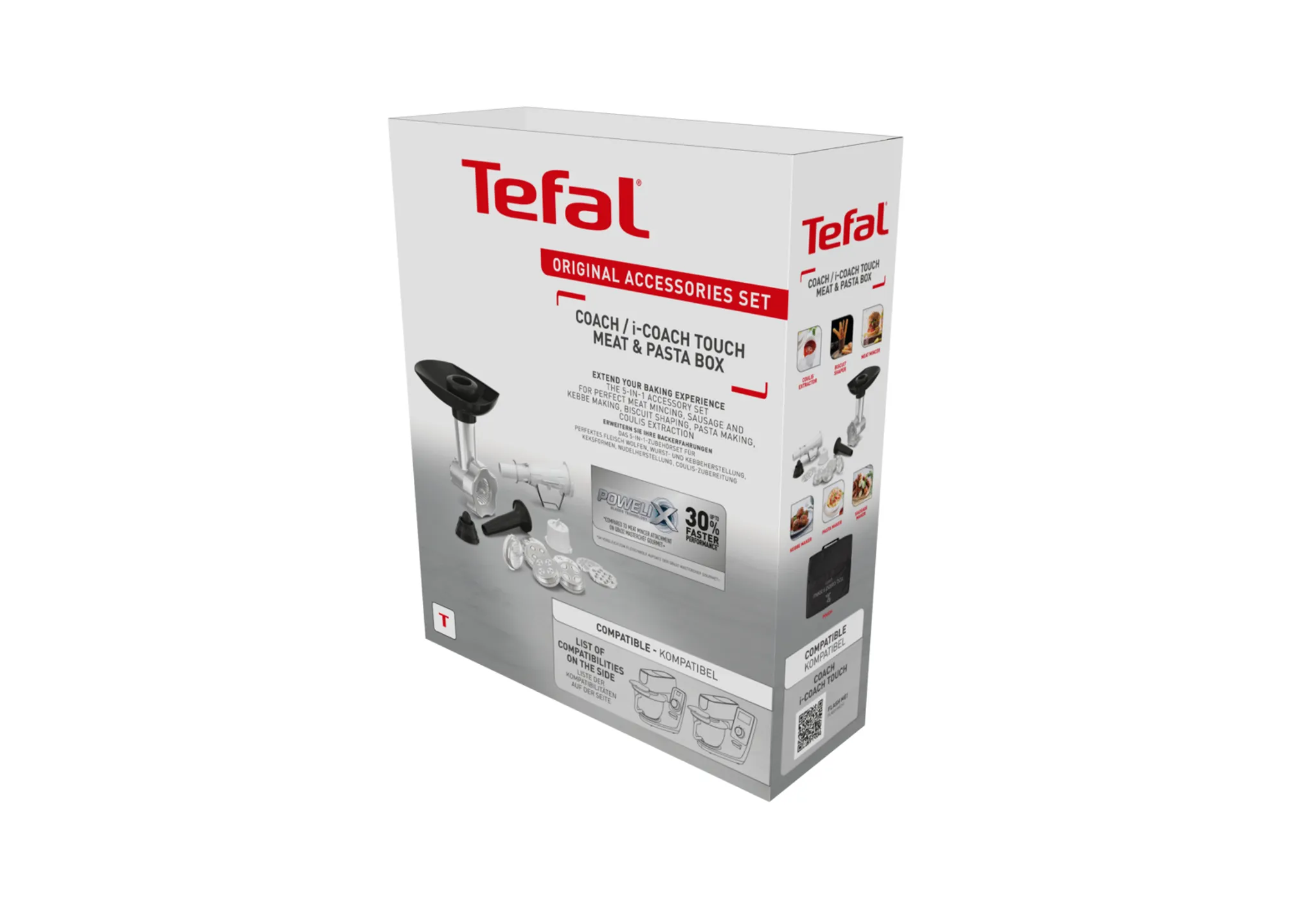 Набор аксессуаров для кухонной машины Tefal Coach Meat & Pasta XF651038