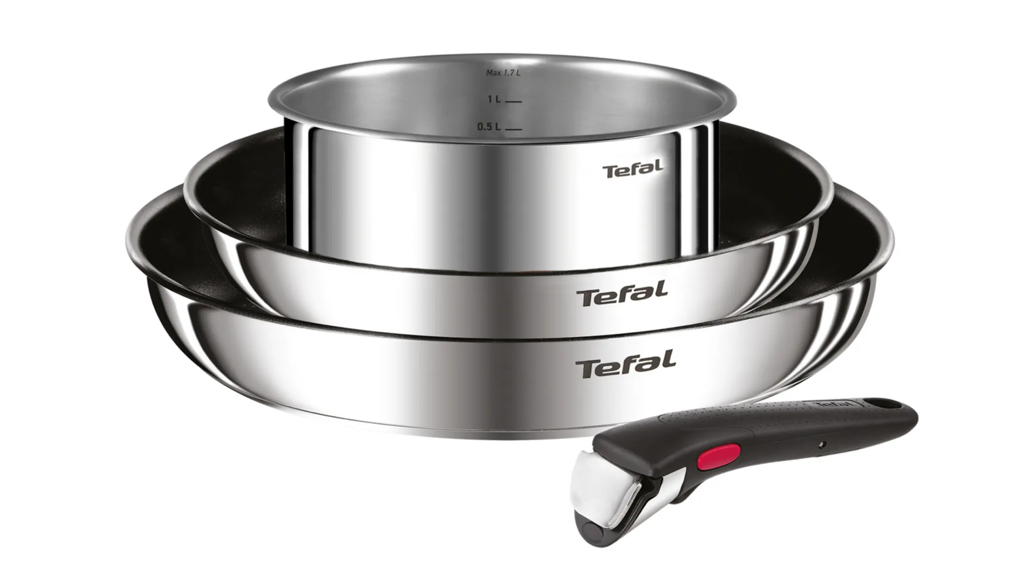 Набор посуды Tefal из нержавеющей стали Ingenio Cook Eat Tefal 4 предмета  L881S404