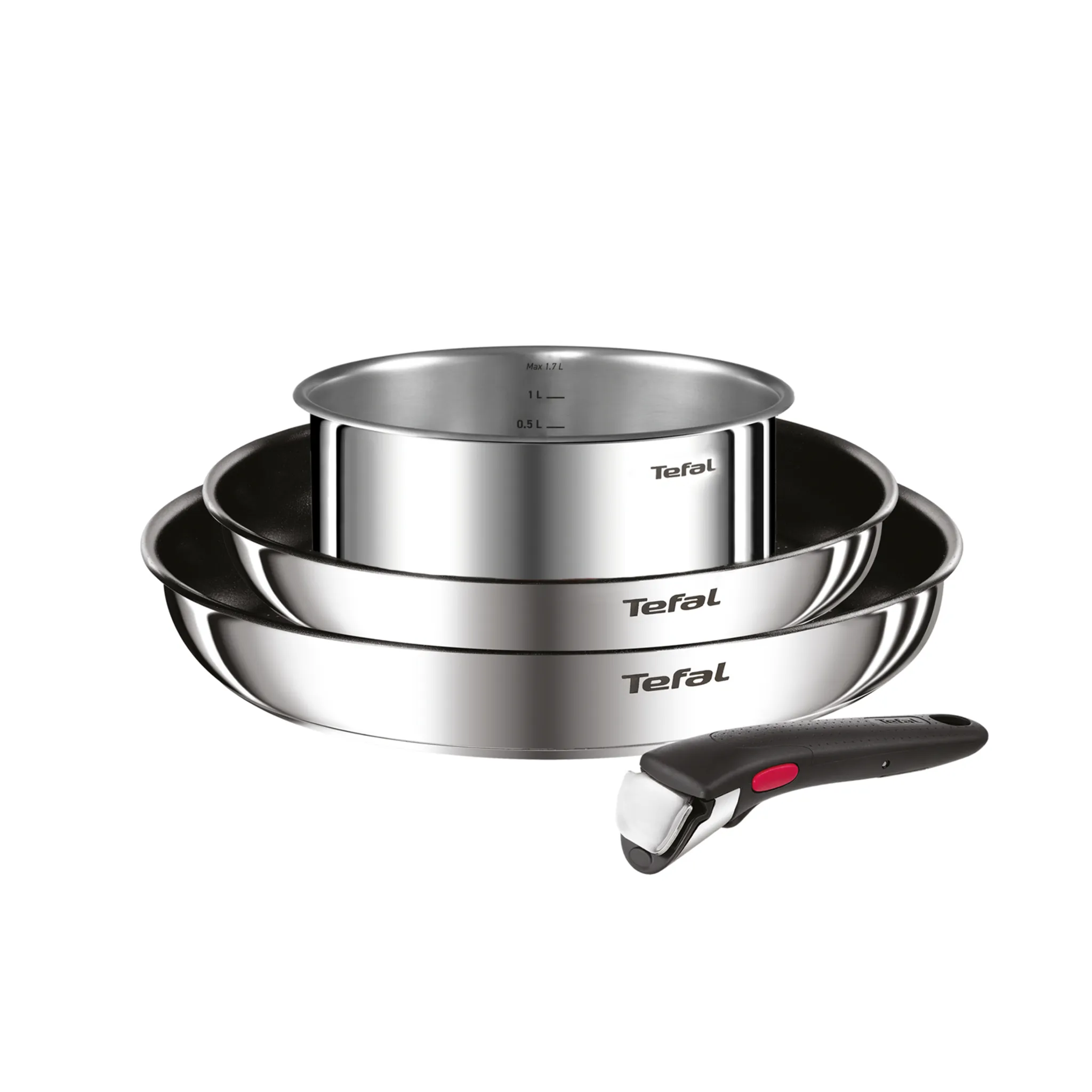 Набор посуды Tefal из нержавеющей стали Ingenio Cook Eat Tefal 4 предмета  L881S404 фото