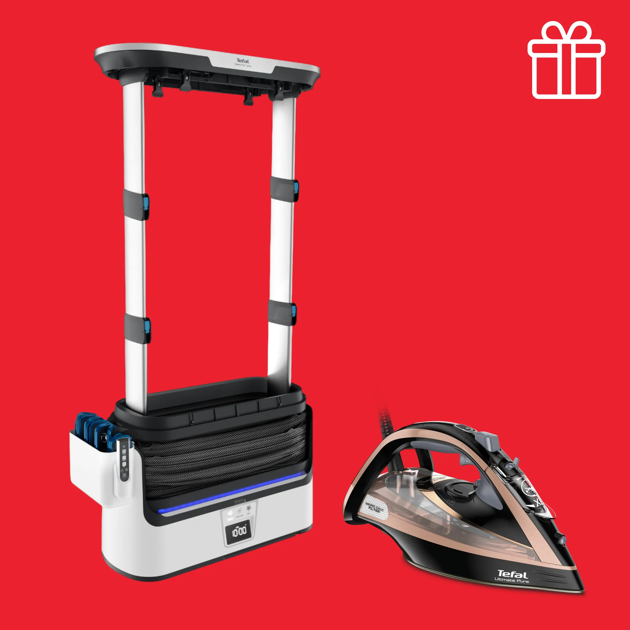 Паровая система Tefal YT4050E1 + в подарок Утюг Ultimate Pure FV9845E0 фото