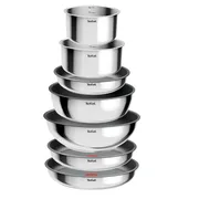 Набор посуды из нержавеющей стали Tefal Ingenio Cook Eat 15 предметов  L881SF04