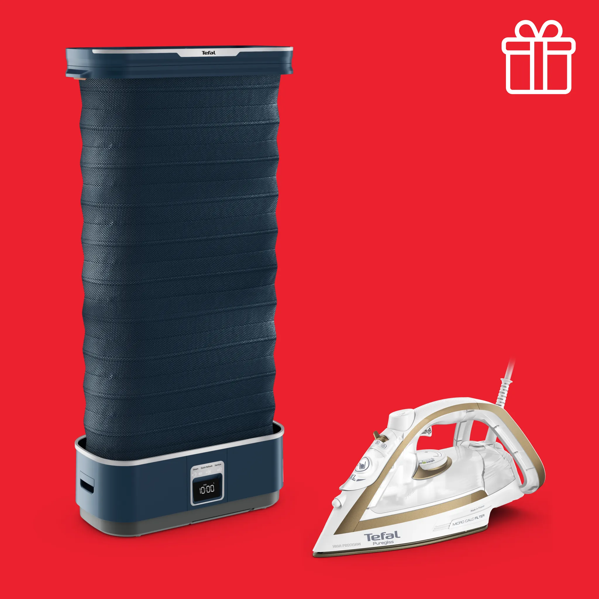 Паровая система Tefal Care For You YT2020E0 + Утюг Tefal Puregliss FV8042E0 фото