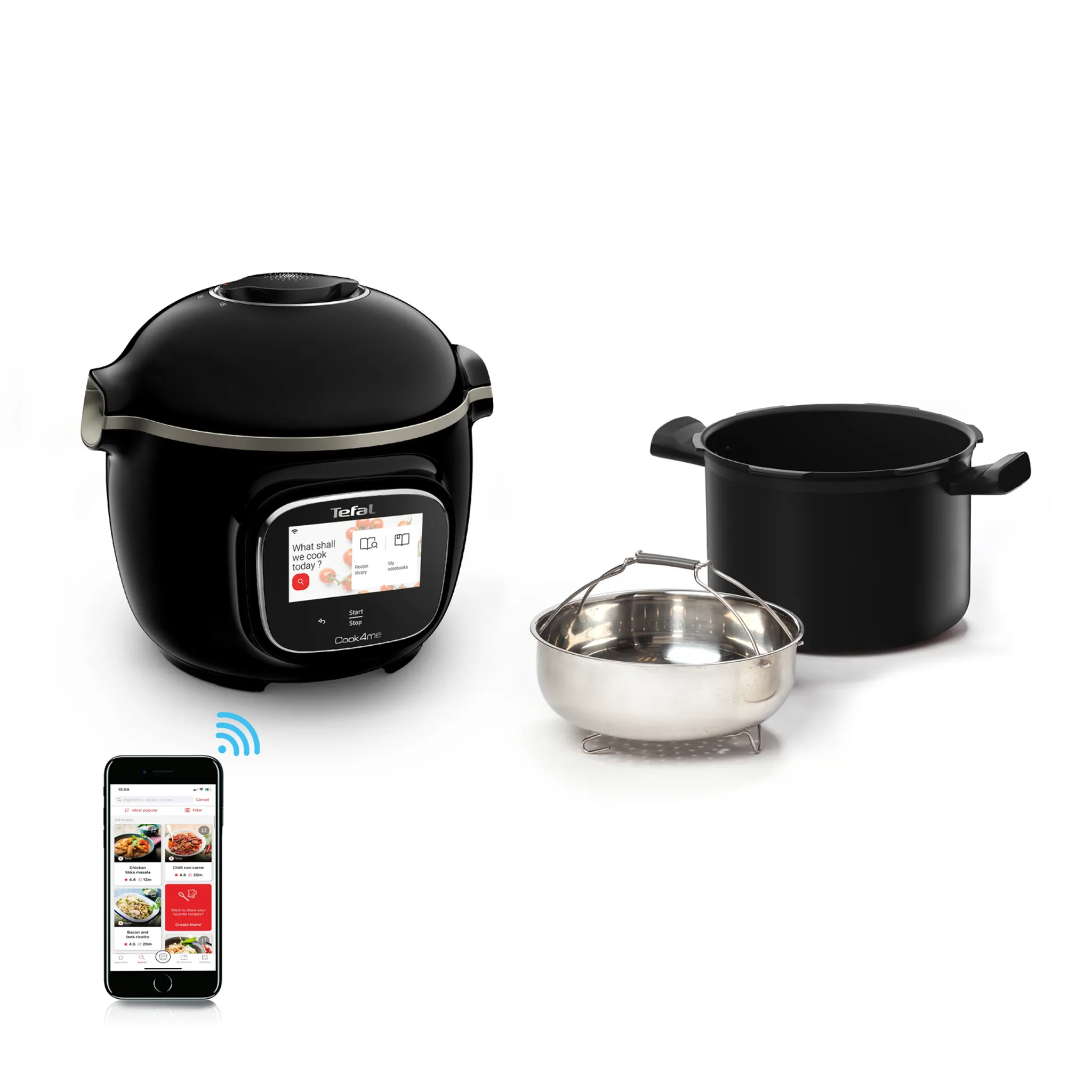 Мультиварка-скороварка Tefal Cook4me Touch CY912832