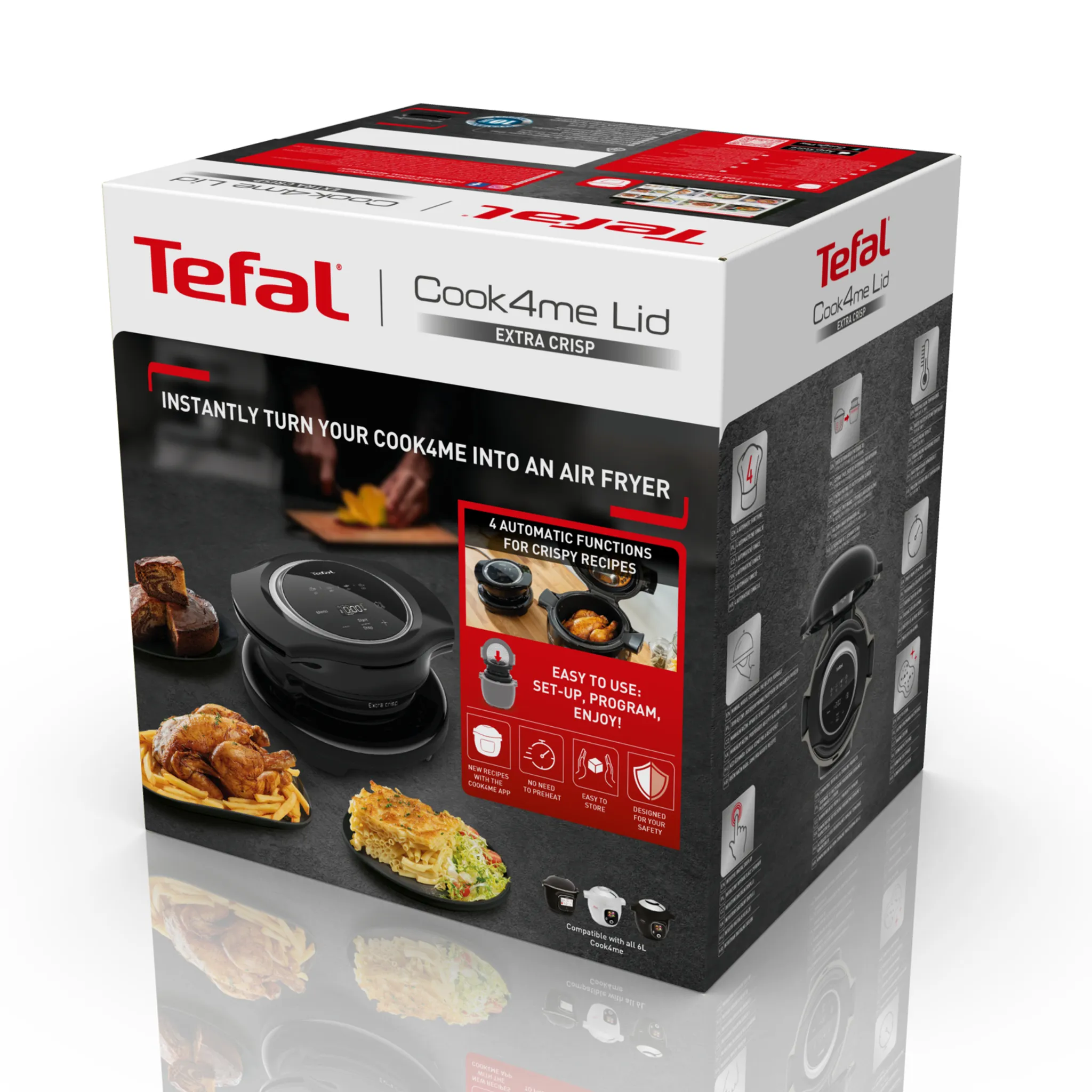 Насадка аэрогриль Extra Crisp Tefal для умной мультиварки Cook4Me EY150830
