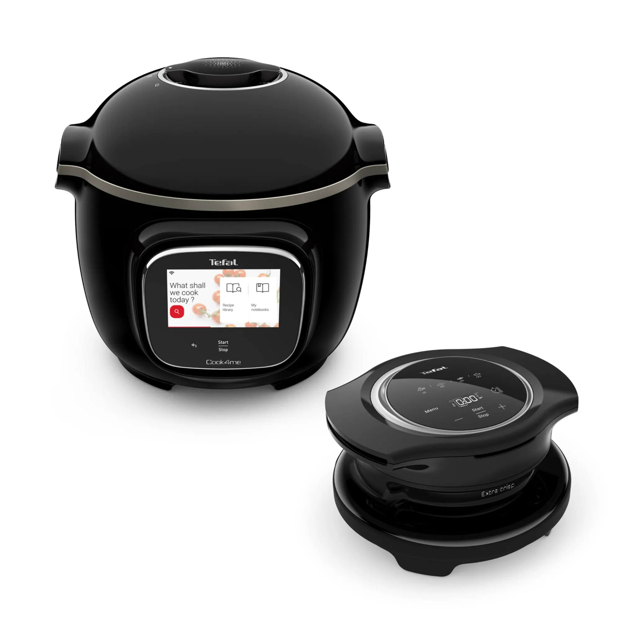 Мультиварка-скороварка Tefal Cook4me Touch CY912832 + Насадка Extra Crisp EY150830 фото