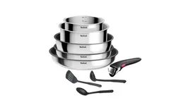 Набор посуды Tefal из нержавеющей стали Ingenio Cook Eat 9 предметов L881S904