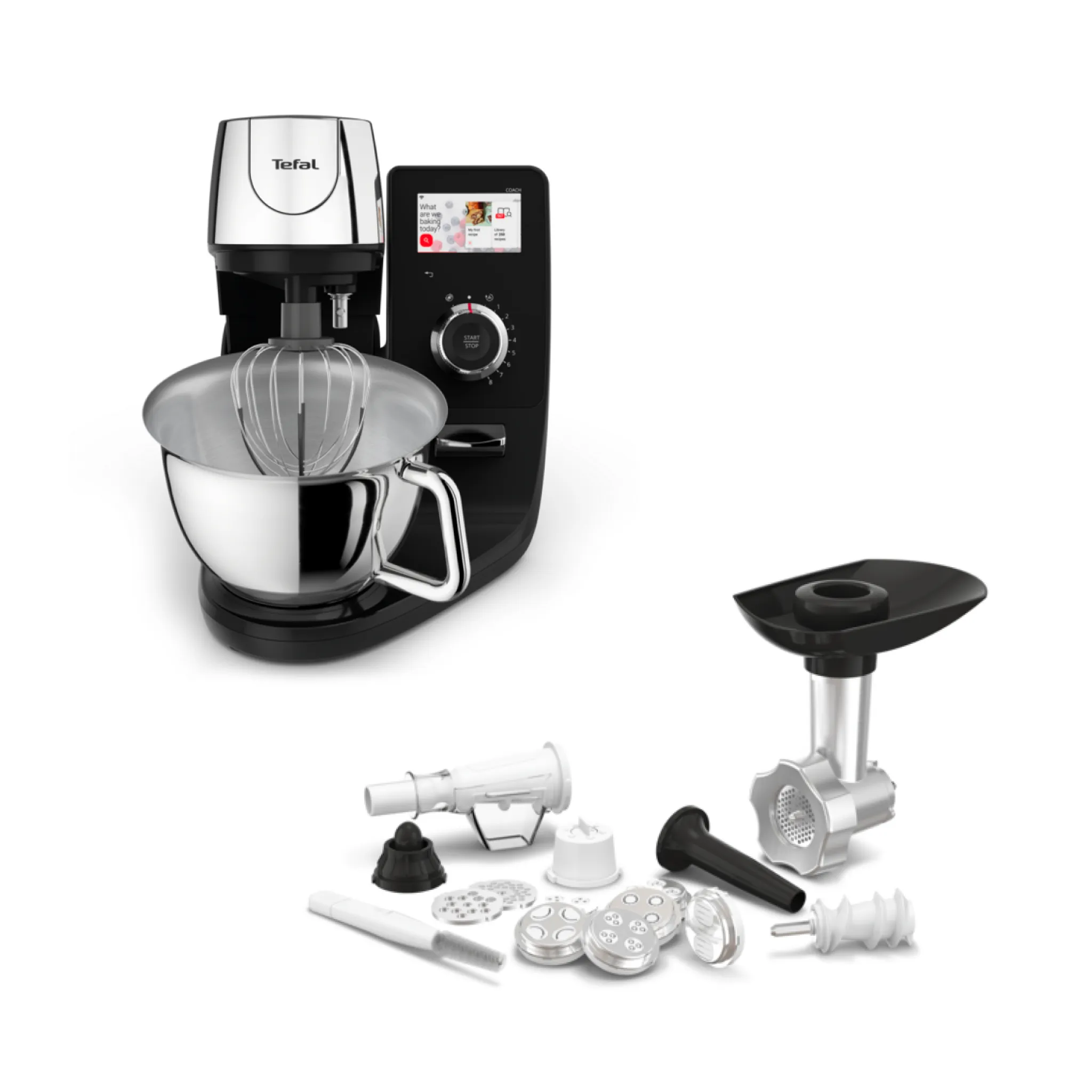 Кухонная машина Tefal I-Coach Touch QB951DF0 с набором аксессуаров Meat & Pasta