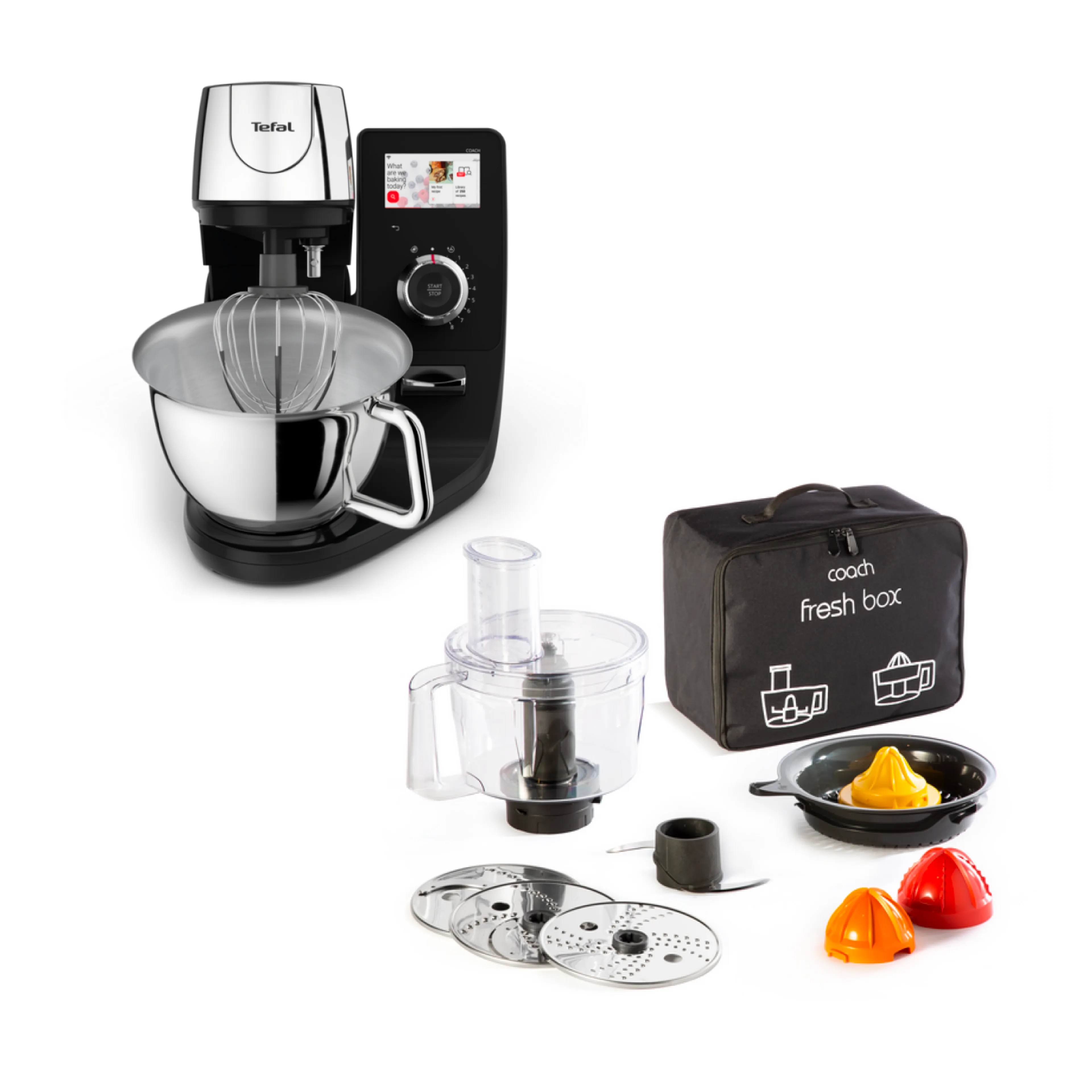 цена на Кухонная машина Tefal I-Coach Touch QB951DF0 с набором аксессуаров Fresh