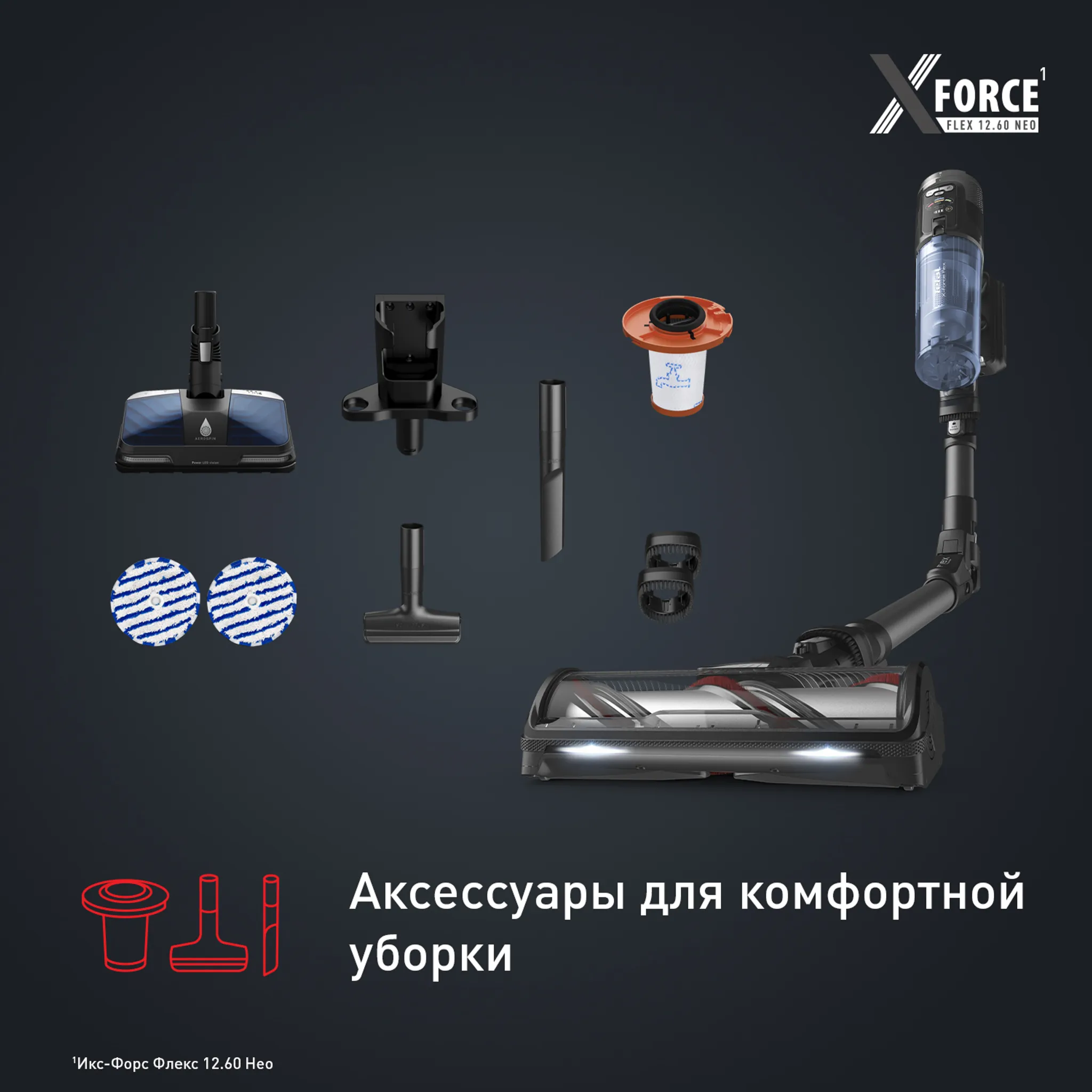 Беспроводной пылесос Tefal X-Force Flex 12.60 Neo TY9LC1WO