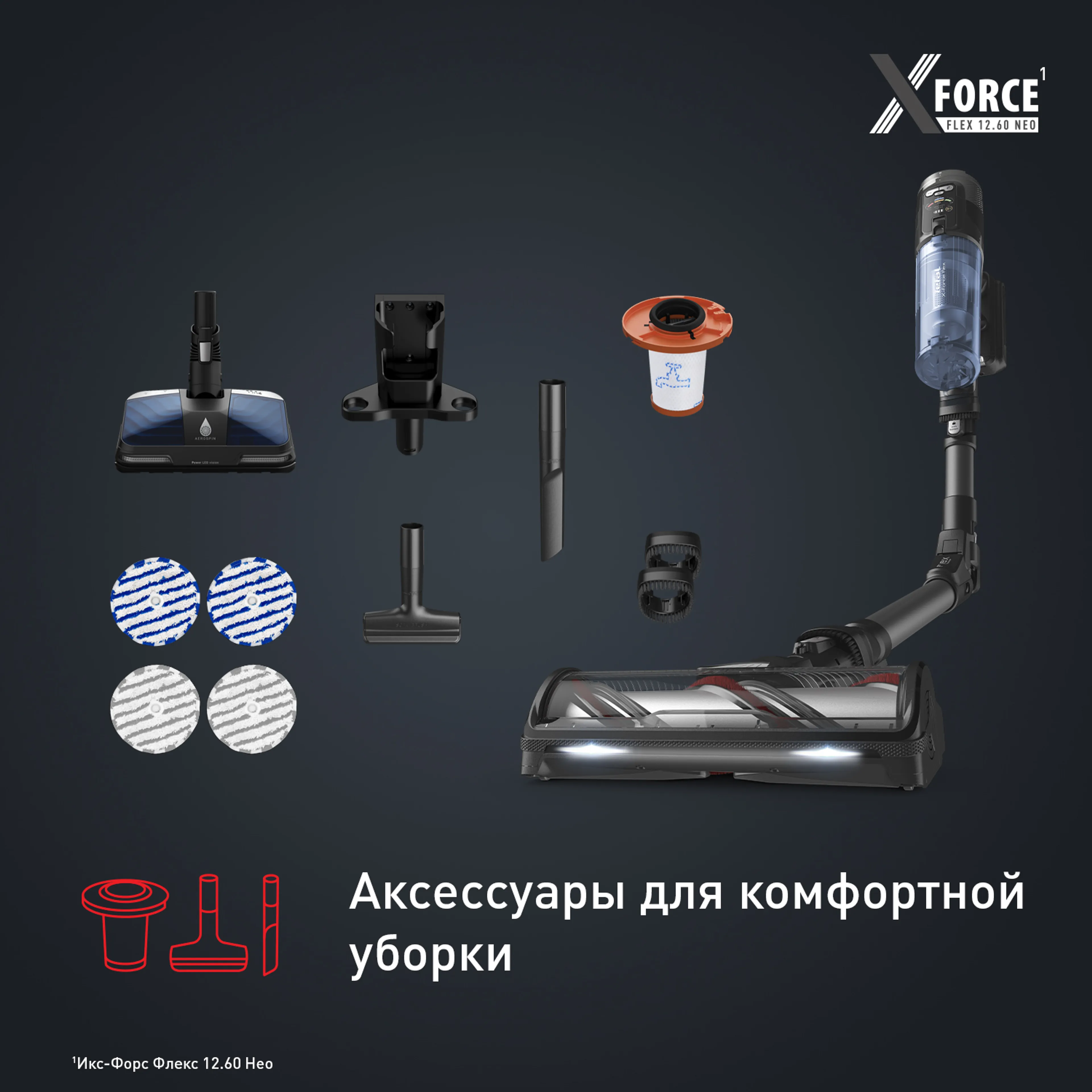 Беспроводной пылесос Tefal X-Force Flex 12.60 Neo TY9LC1WO