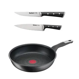 Сковорода UNLIMITED 26 см + Шеф нож Tefal ICE FORCE 20 см и Универсальный нож TEFAL ICE FORCE 11 см