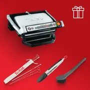 Умный электрогриль Tefal Optigrill+ GC716D12 с насадкой для вафель + аксессуары в подарок