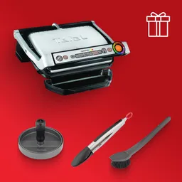 Умный электрогриль Tefal Optigrill+ GC716D12 с насадкой для вафель + аксессуары в подарок