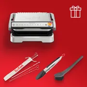Умный электрогриль Tefal Optigrill 4 in 1 GC774D30 + аксессуары в подарок