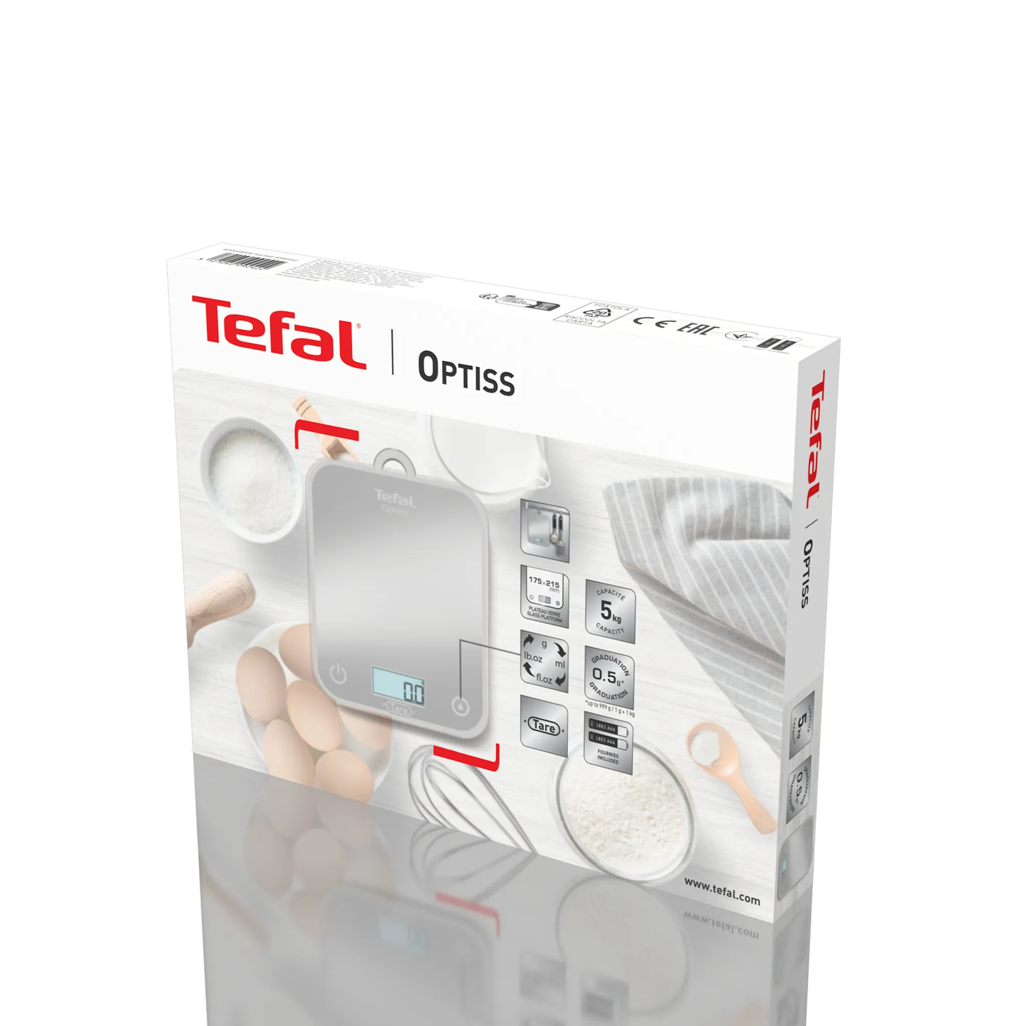 Электронные кухонные весы Tefal Optiss BC50U4V0
