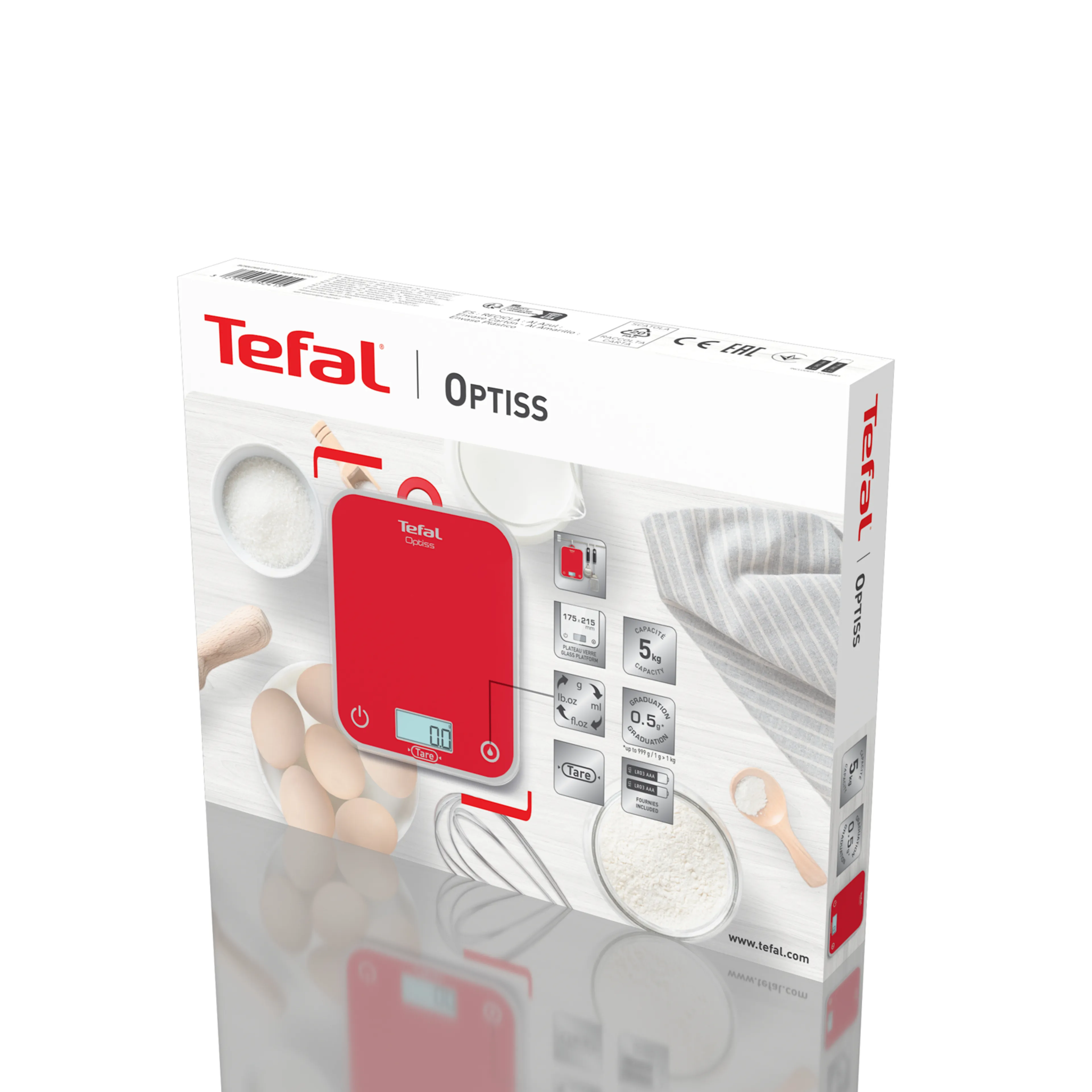 Электронные кухонные весы Tefal Optiss BC50U3V0