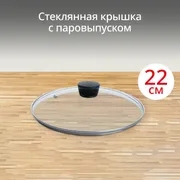 Стеклянная крышка Tefal 22 см 04090122