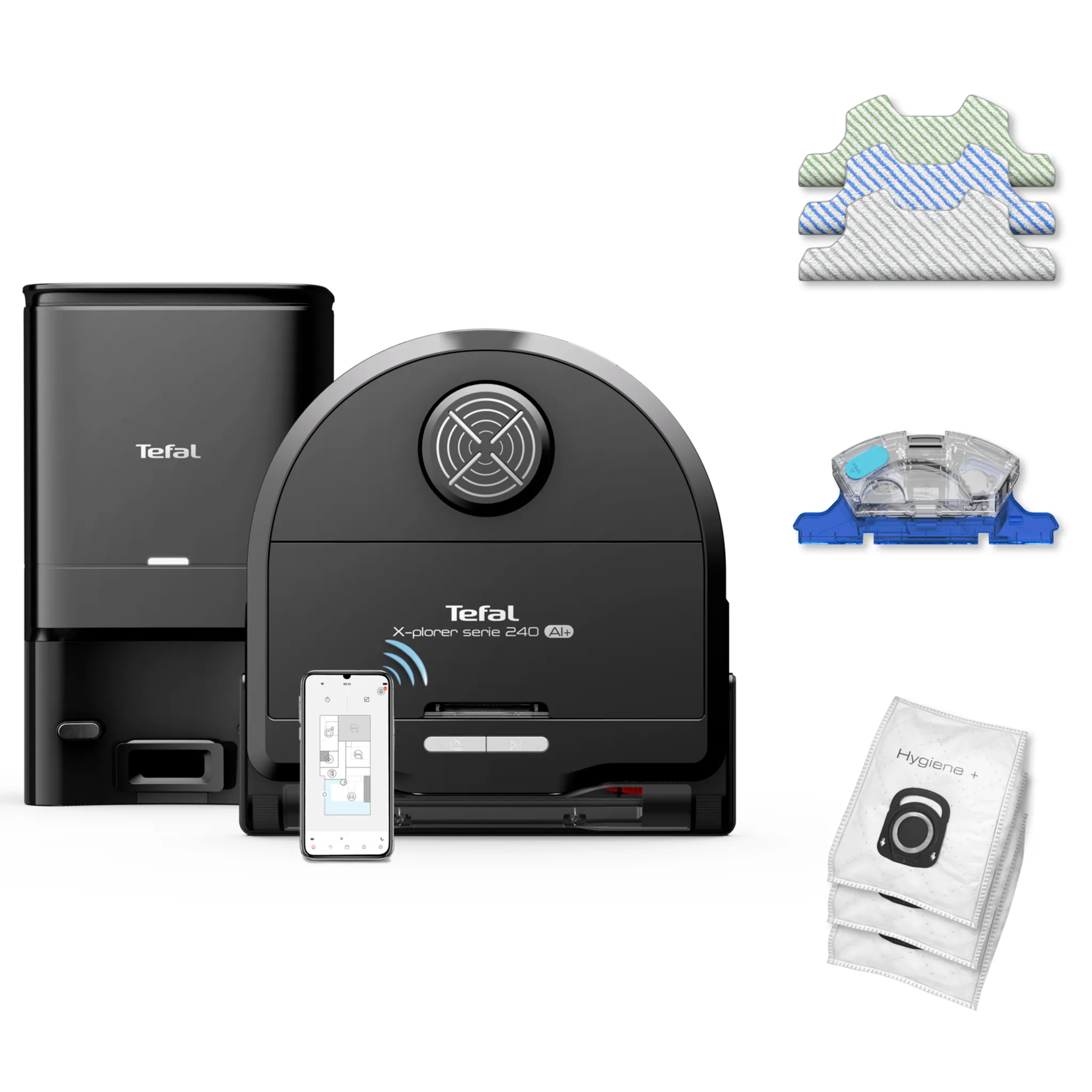 Робот-пылесос Tefal X-PLORER Serie 240+Animal & Allergy  RG9695WH