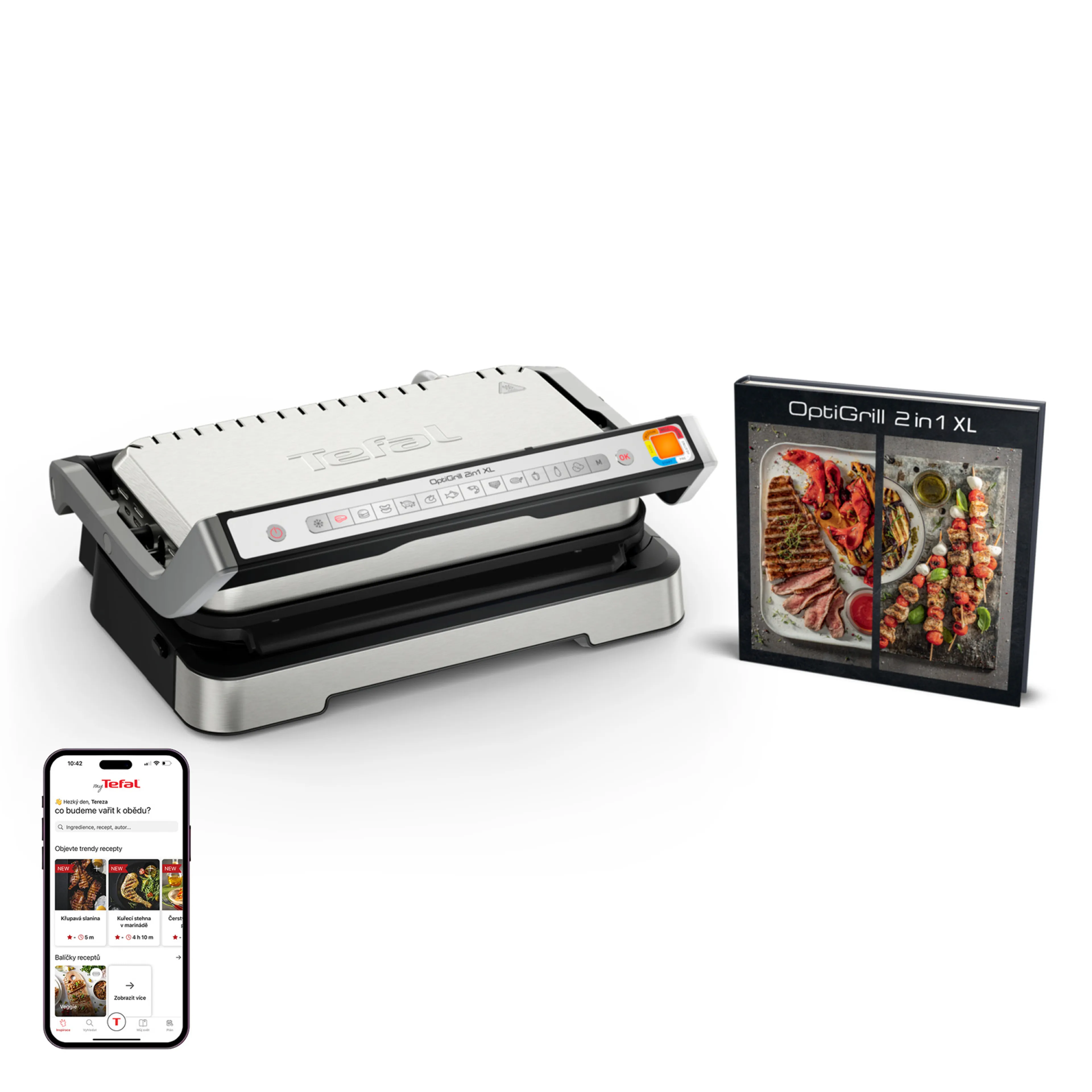 Электрогриль Tefal OptiGrill XL 2 в 1 GC782D30