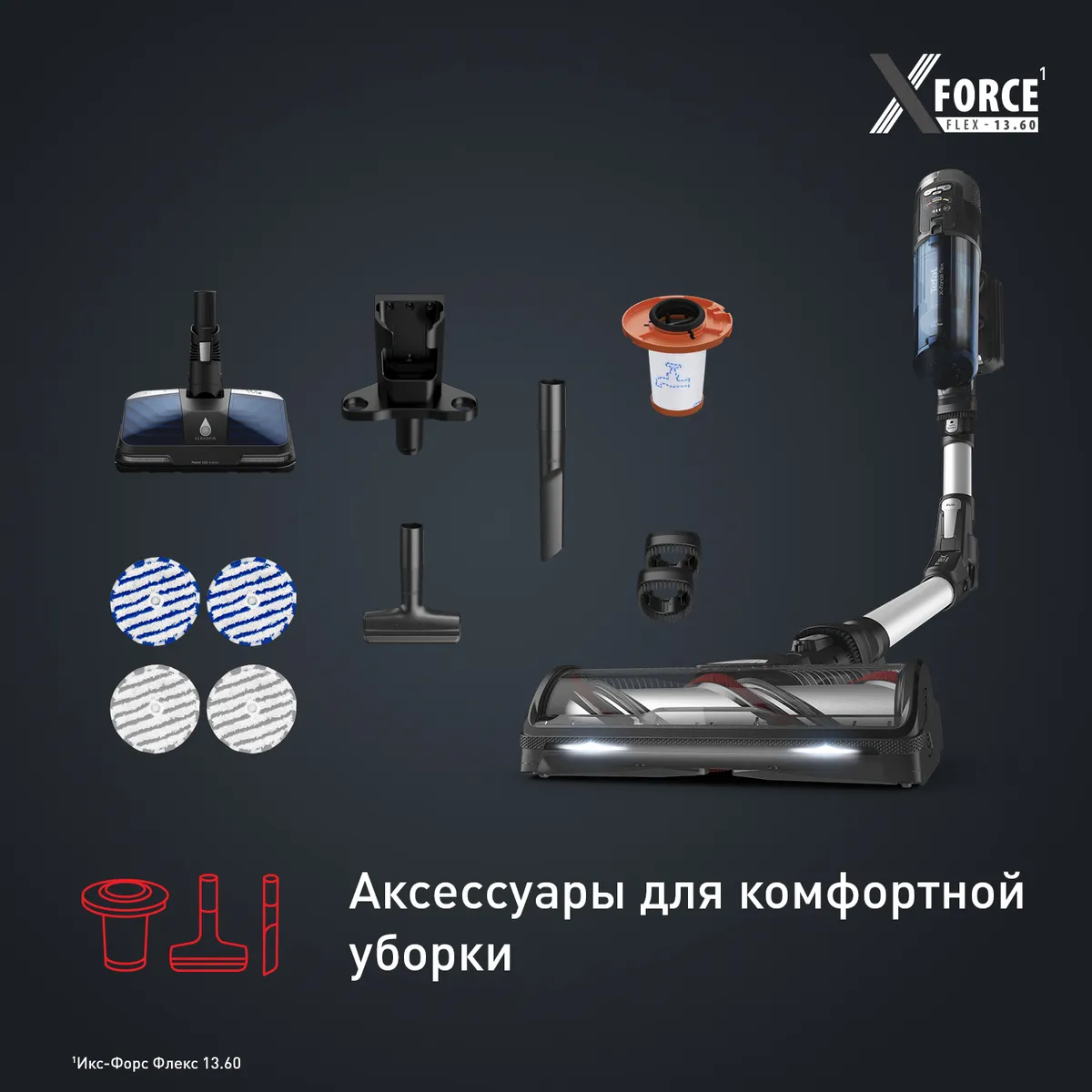 Беспроводной пылесос Tefal X-Force Flex 13.60 TY9AC1WO