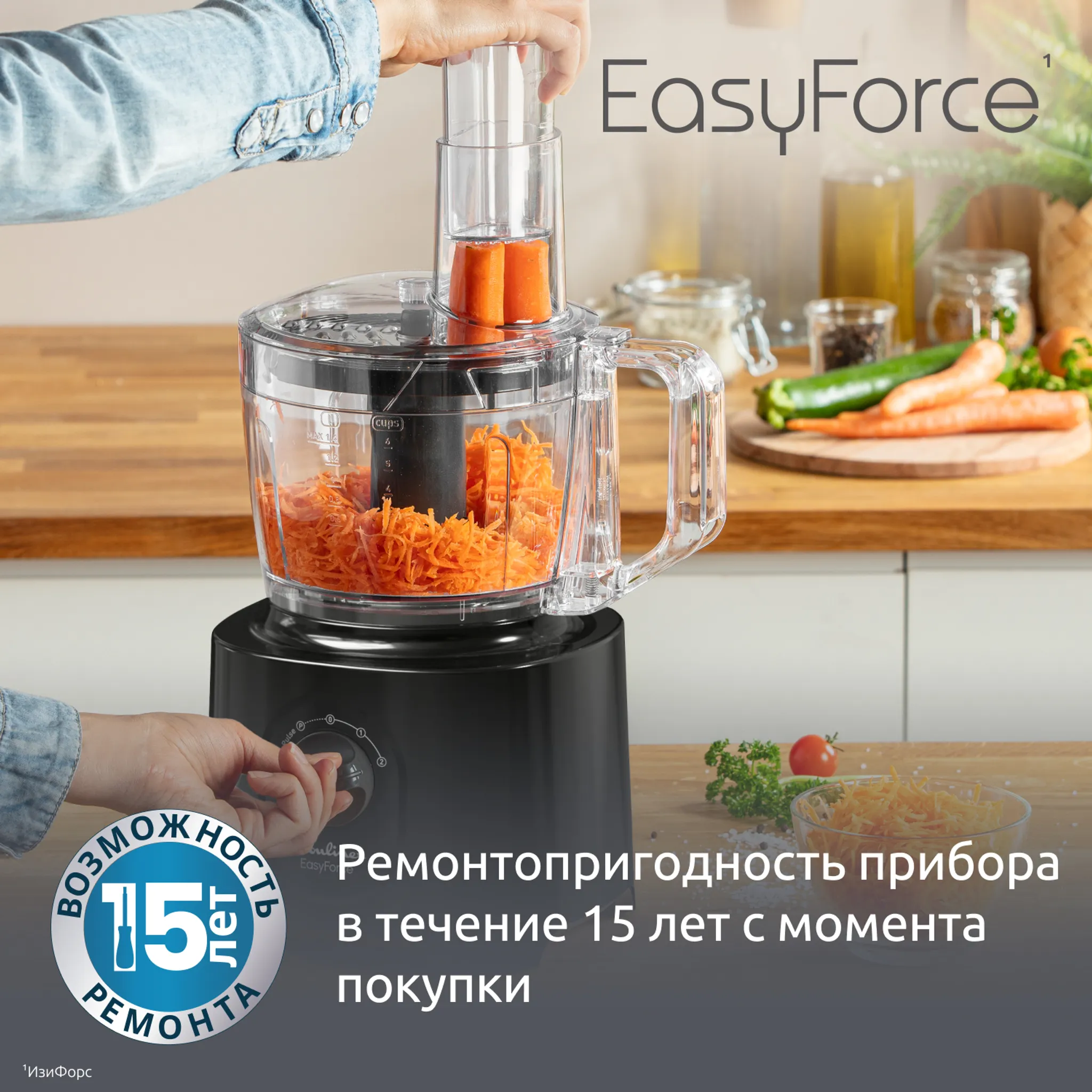 Кухонный комбайн Moulinex Masterchef Easy Force FP245810