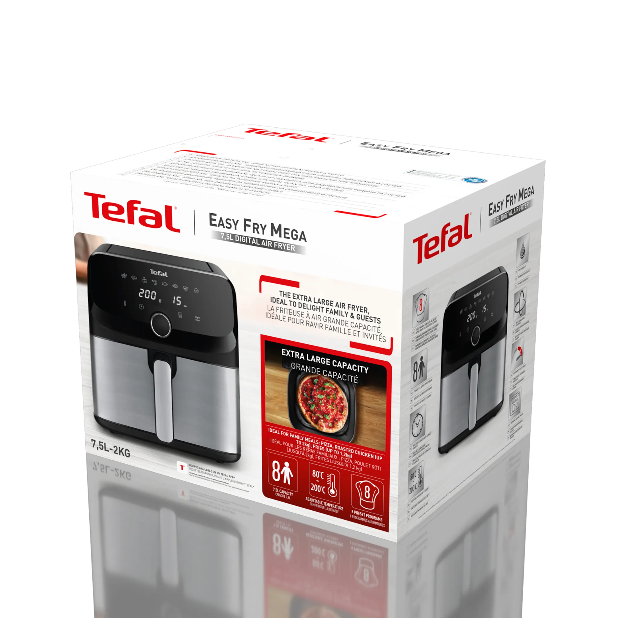Аэрогриль Tefal Easy Fry Mega 7.5 л EY855D10
