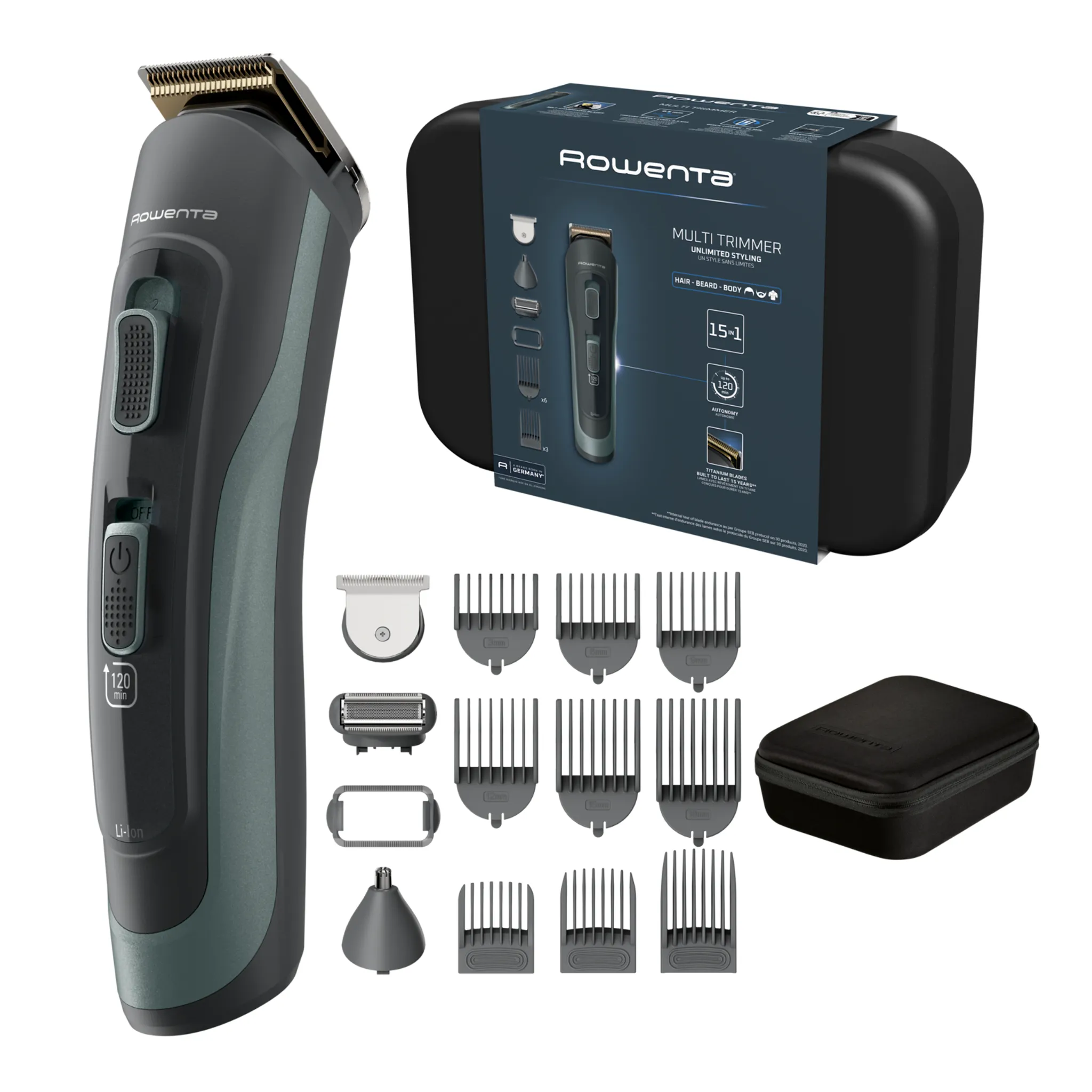 Мультитриммер Rowenta Selectium 15 в 1 TN9444E0 фото