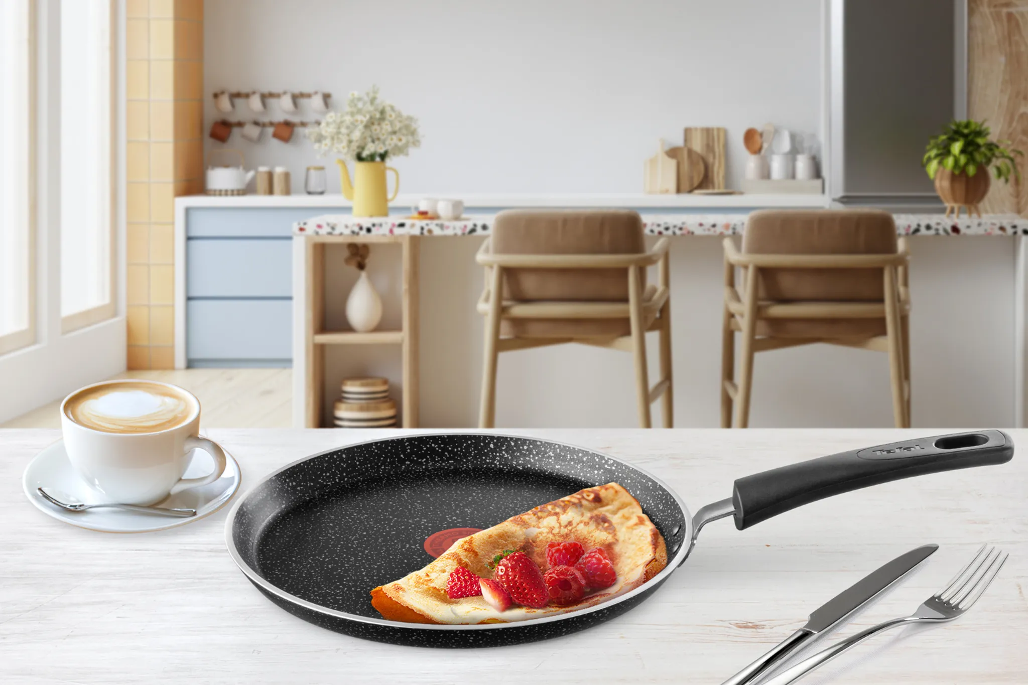 Индукционная сковорода для блинов Tefal Brut 25 см 04234525