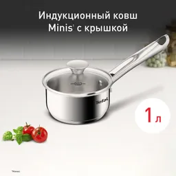 Ковш с крышкой Tefal Minis 14 см H8742155