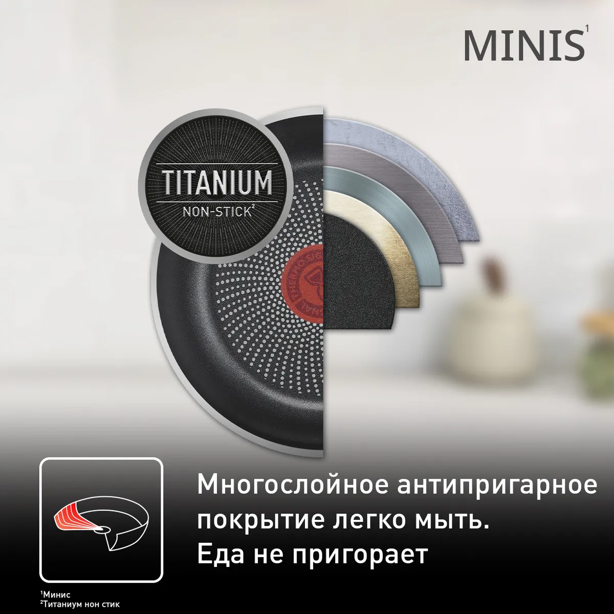 Сковорода Tefal Minis 18 см H8730155