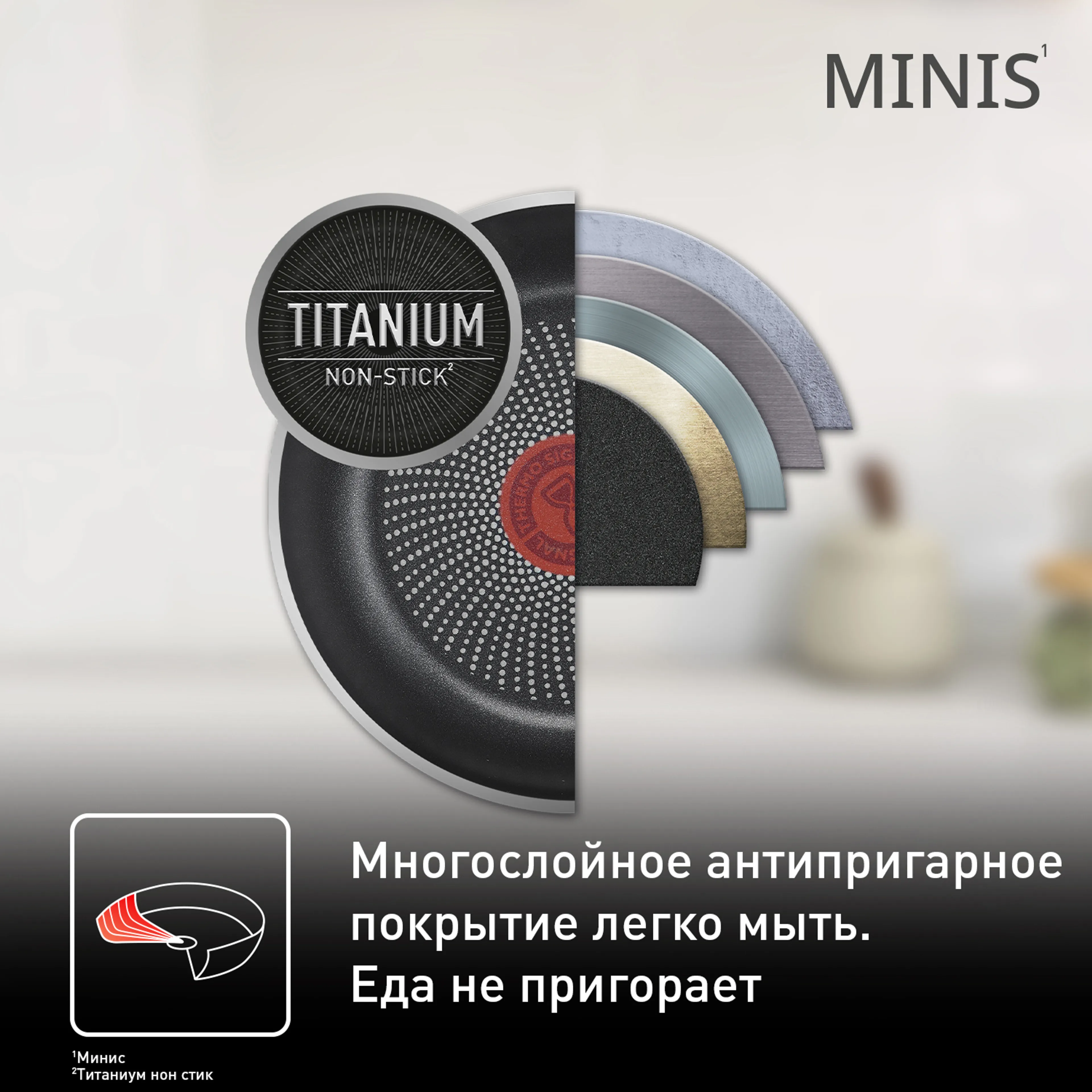 Сковорода Tefal Minis 18 см H8730155