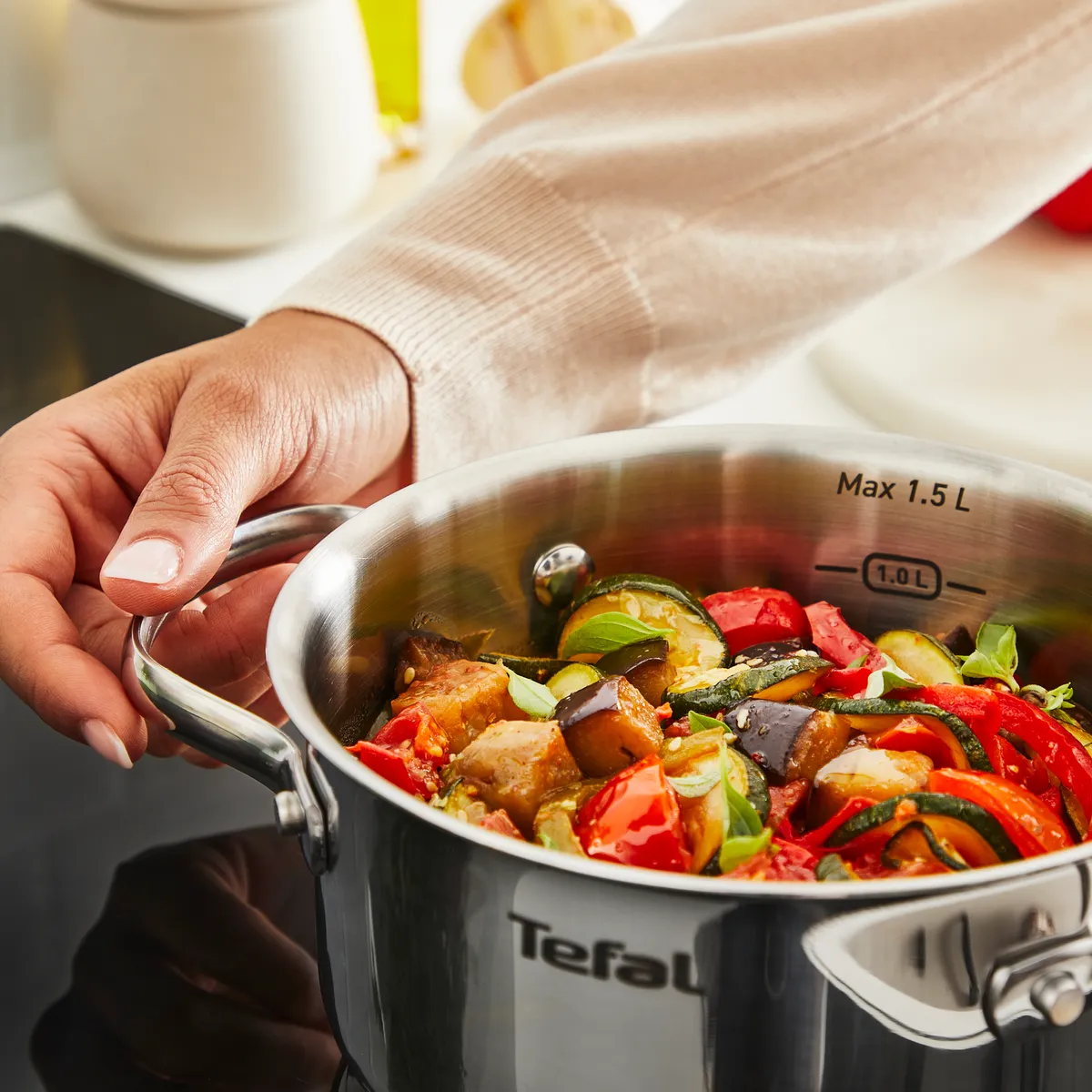 Кастрюля Tefal Minis 16 см со стеклянной крышкой H8744255 купить в официальном магазине